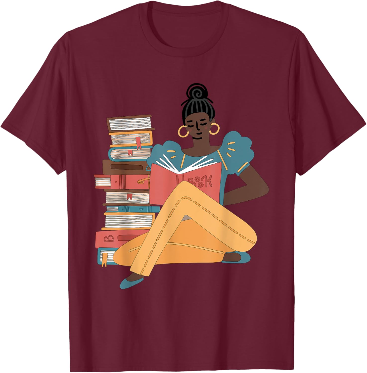 Black Brown Girls Read Books T-Shirt for Bookish Afro American Librarians - 28