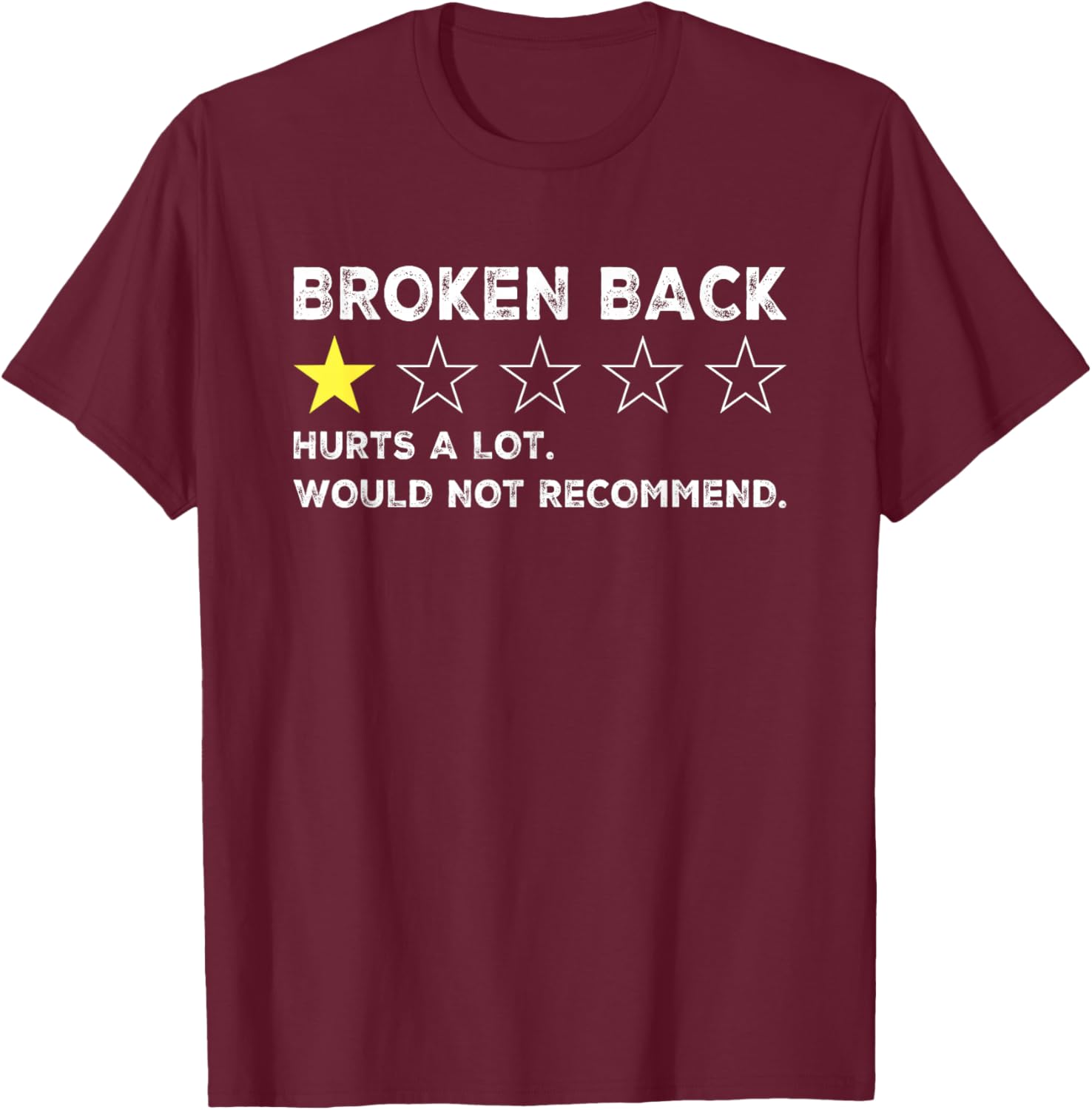 Funny Get Well Soon T-Shirt for Broken Back Spine Injury Recovery - 13