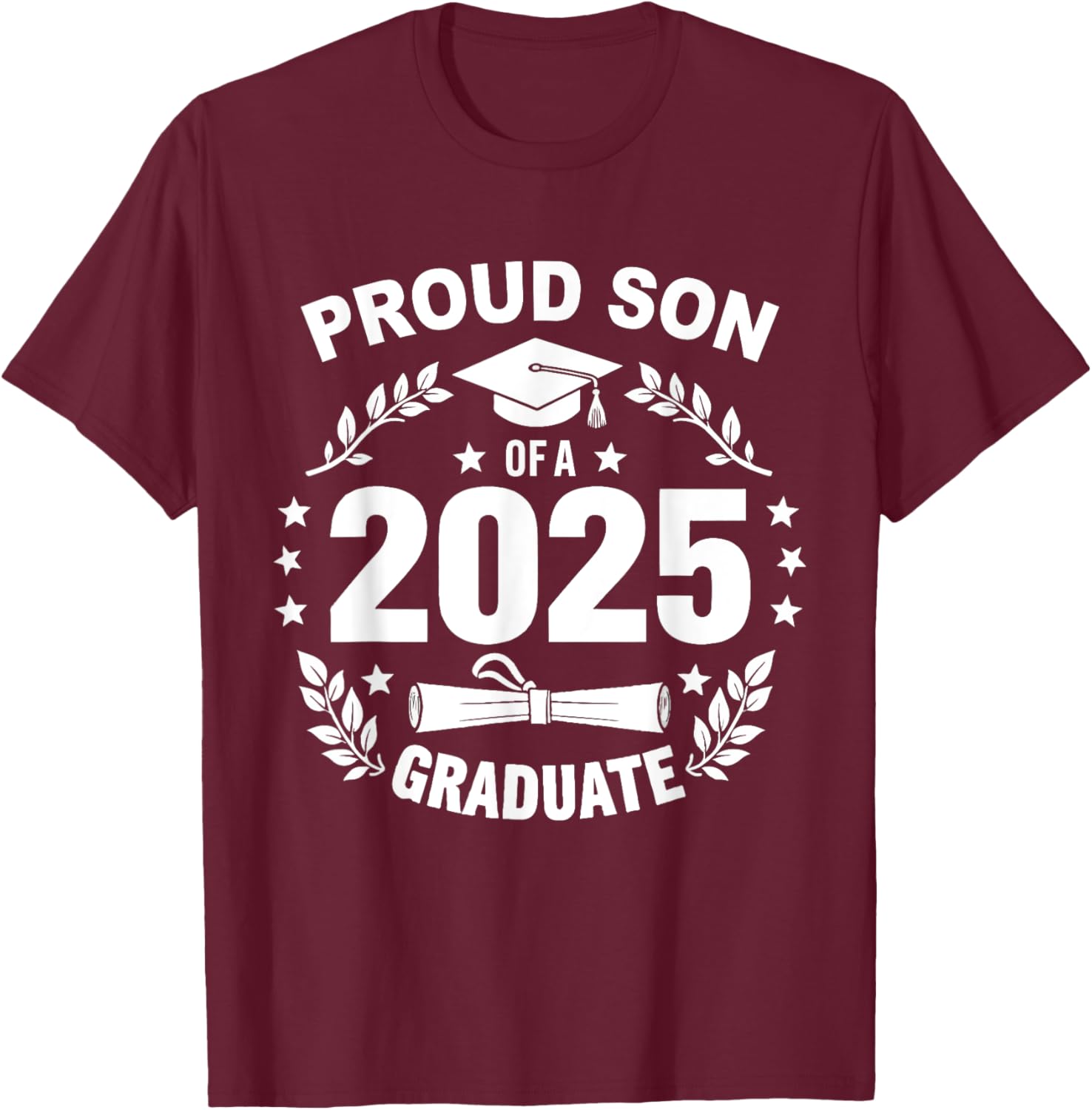 Proud Son of a 2025 Graduate T-Shirt for Class of 2025 Celebration - 13