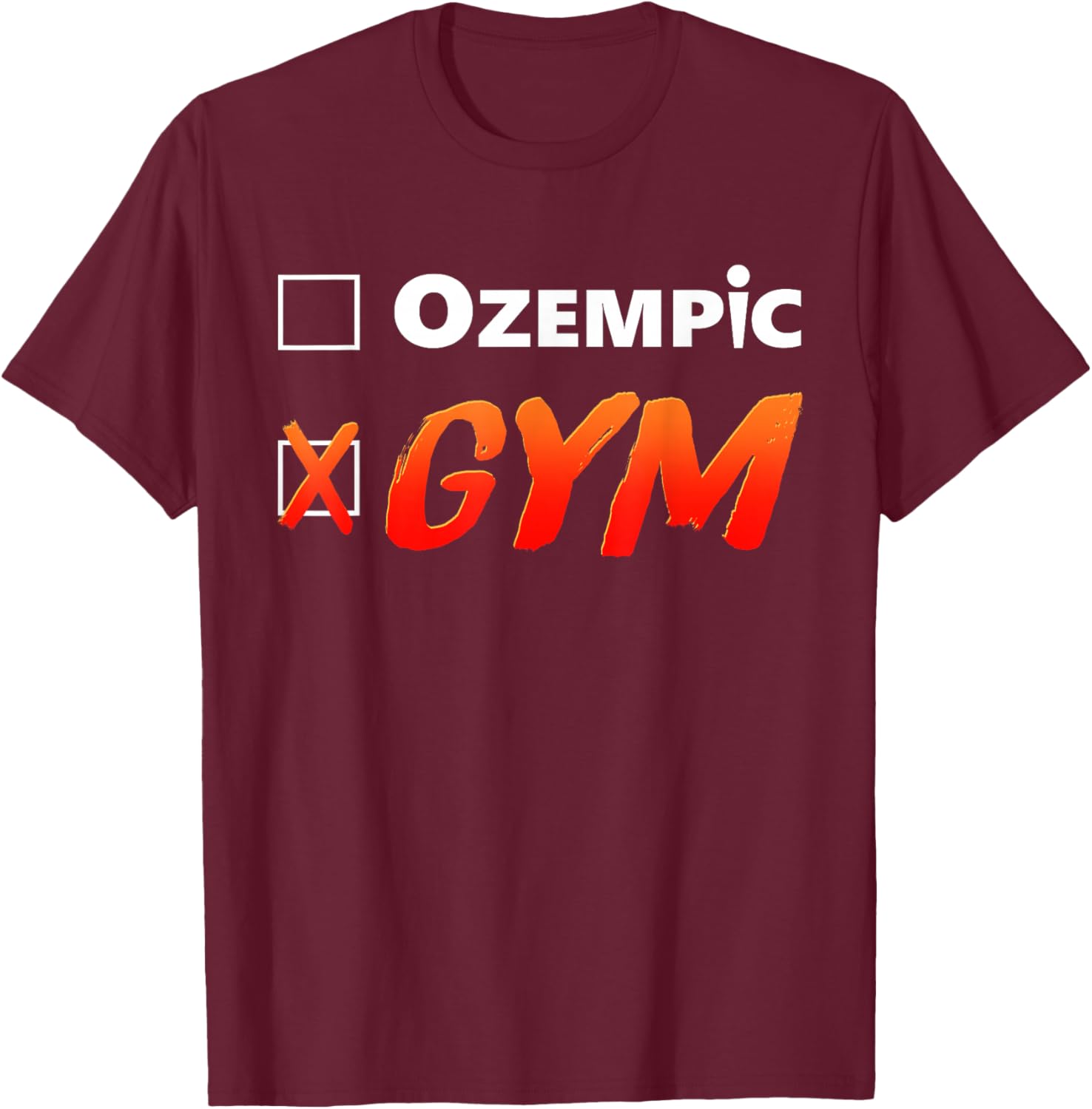 Funny Ozempic Gym T-Shirt for Fitness Lovers - Unique Design Apparel - 10