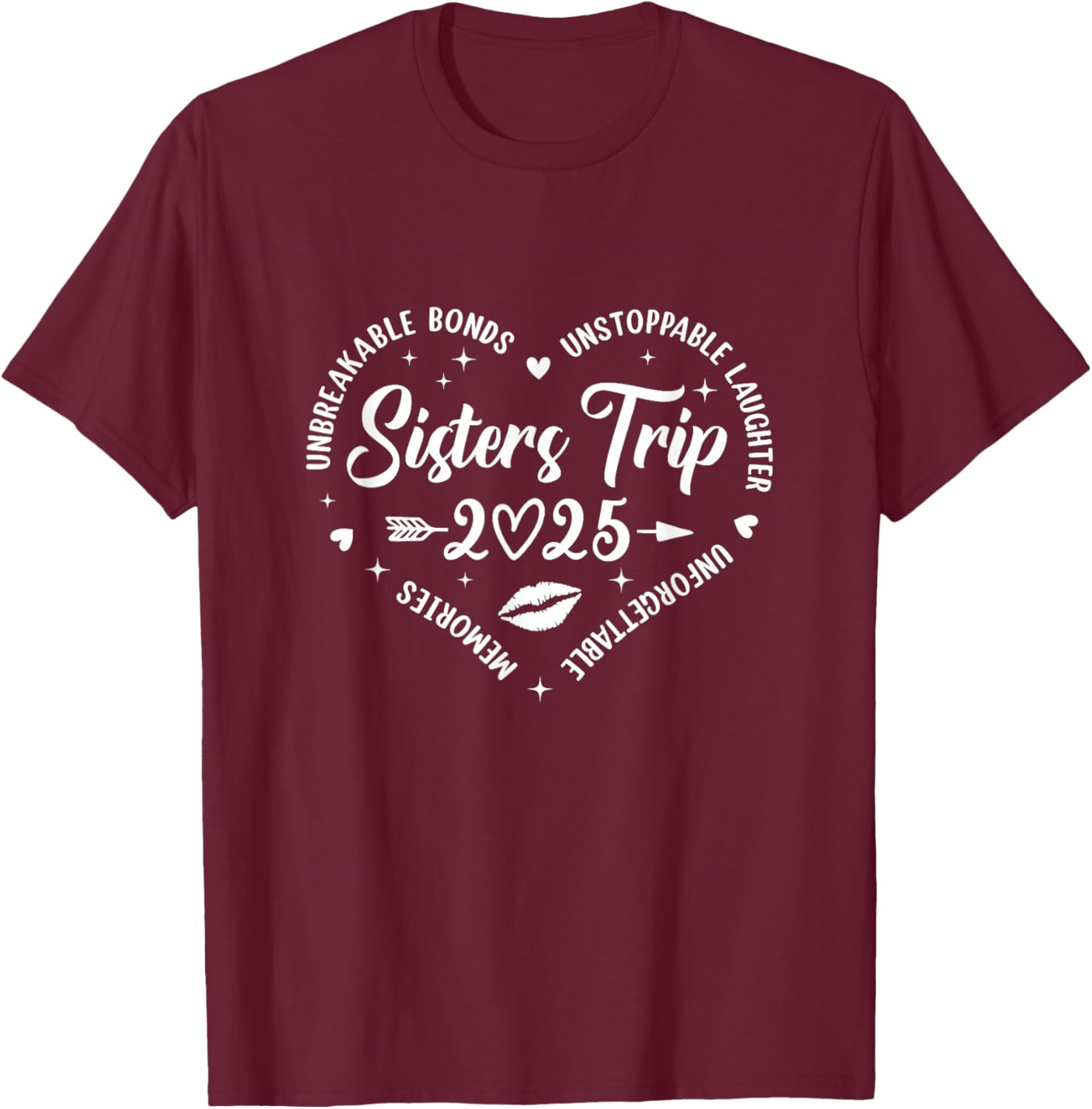 Sisters Trip 2025 Retro T-Shirt for Friends Vacation Memories - 13