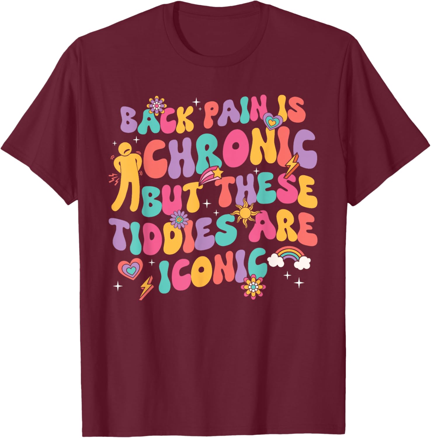 Chronic Back Pain T-Shirt with Iconic Design for Comfort and Style - 8