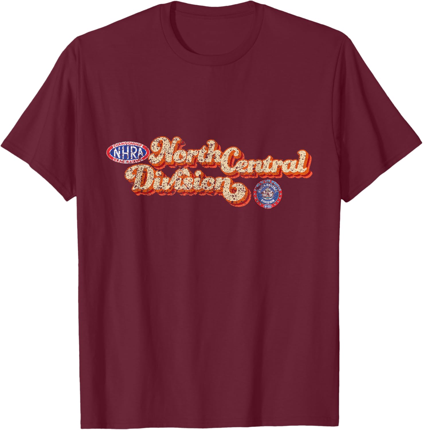 Vintage NHRA North Central Division T-Shirt for Racing Fans - 14