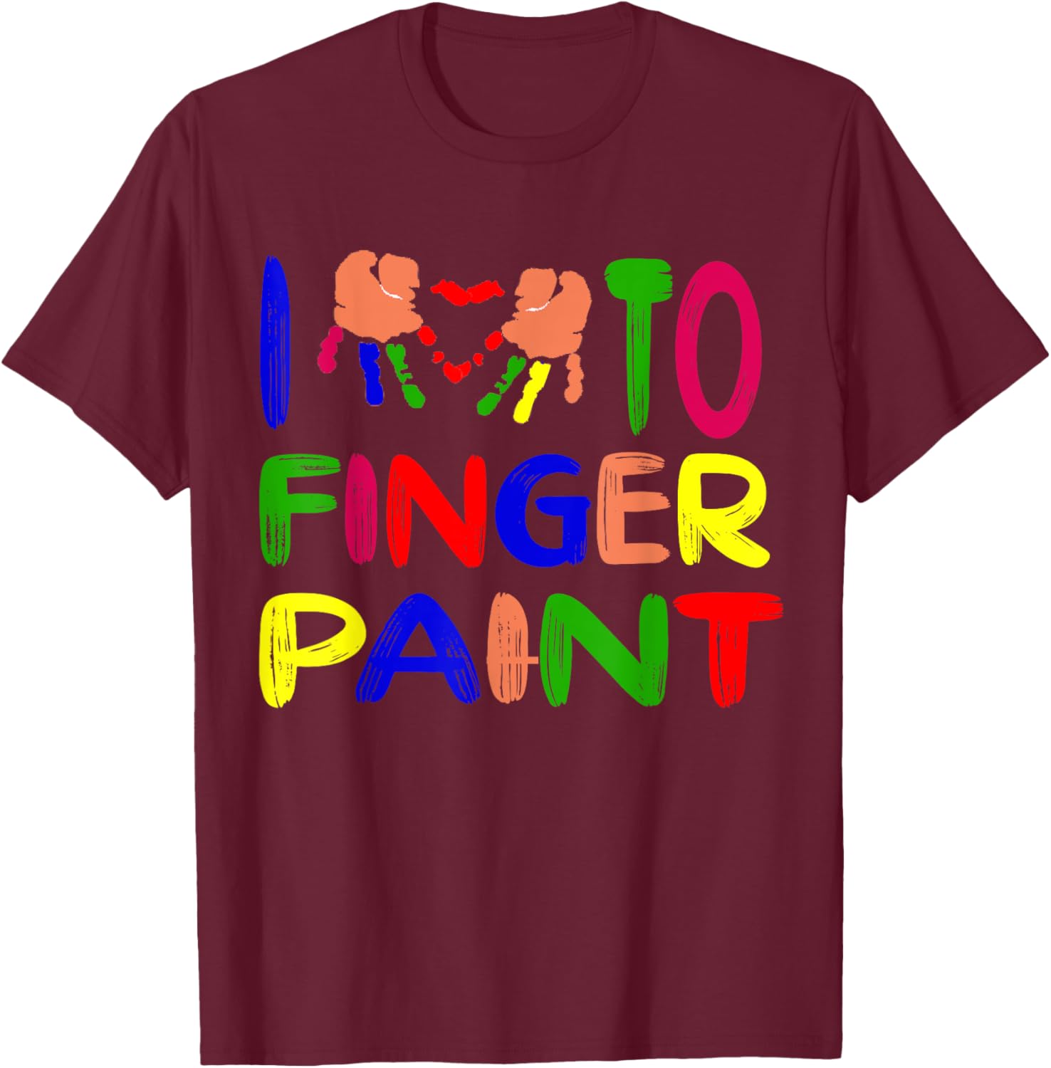 Cute Couple Valentine T-Shirt I Heart Love to Finger Paint Gift - 19