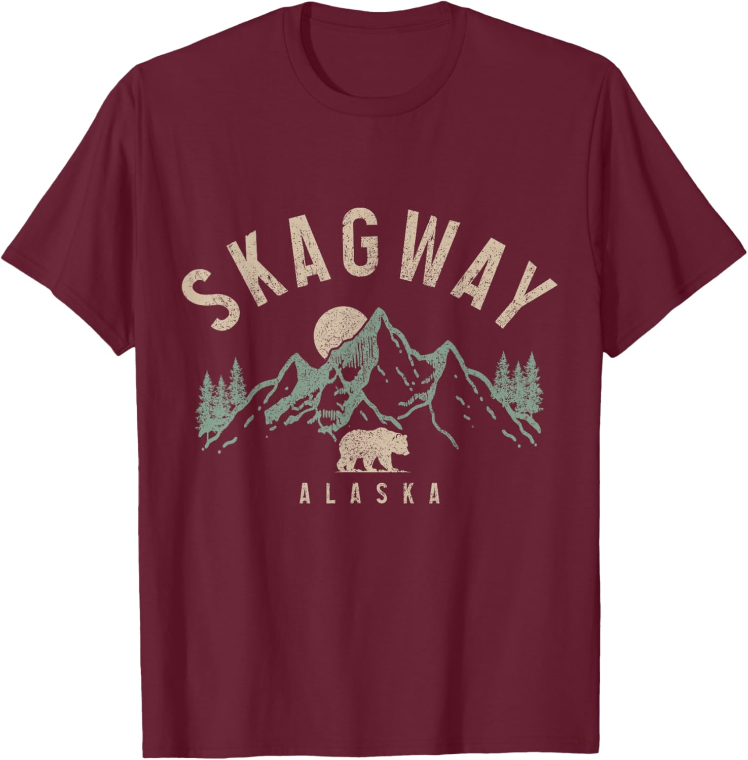 Skagway Alaska Vintage Grizzly Bear T-Shirt for Nature Lovers - 17