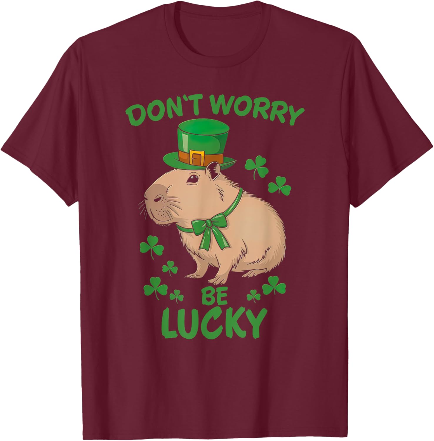 Lucky Capybara St. Patrick's Day T-Shirt Fun Party Apparel for All - 10