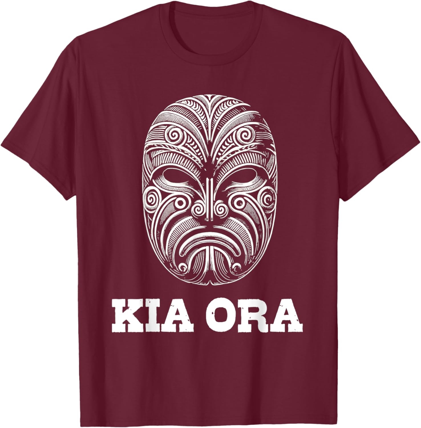 Kia Ora Maori Mask Kiwi Land Aotearoa NZ T-Shirt for Proud Kiwis - 3
