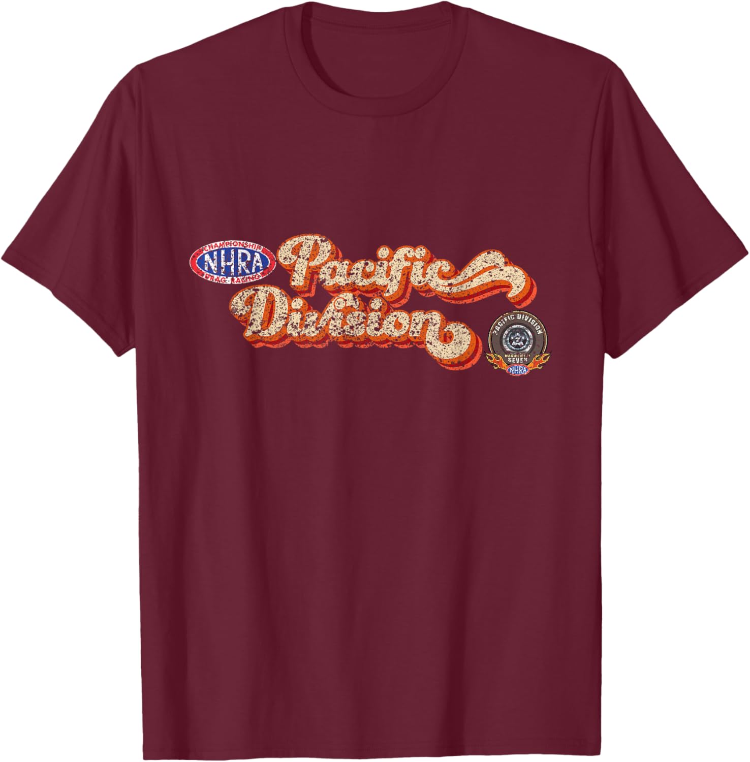 NHRA Pacific Division Vintage T-Shirt for Racing Enthusiasts and Fans - 29