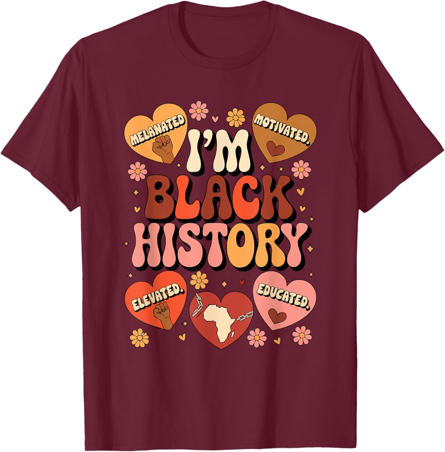 Black History Pride Afro Motivation T-Shirt for Empowered Style - 18