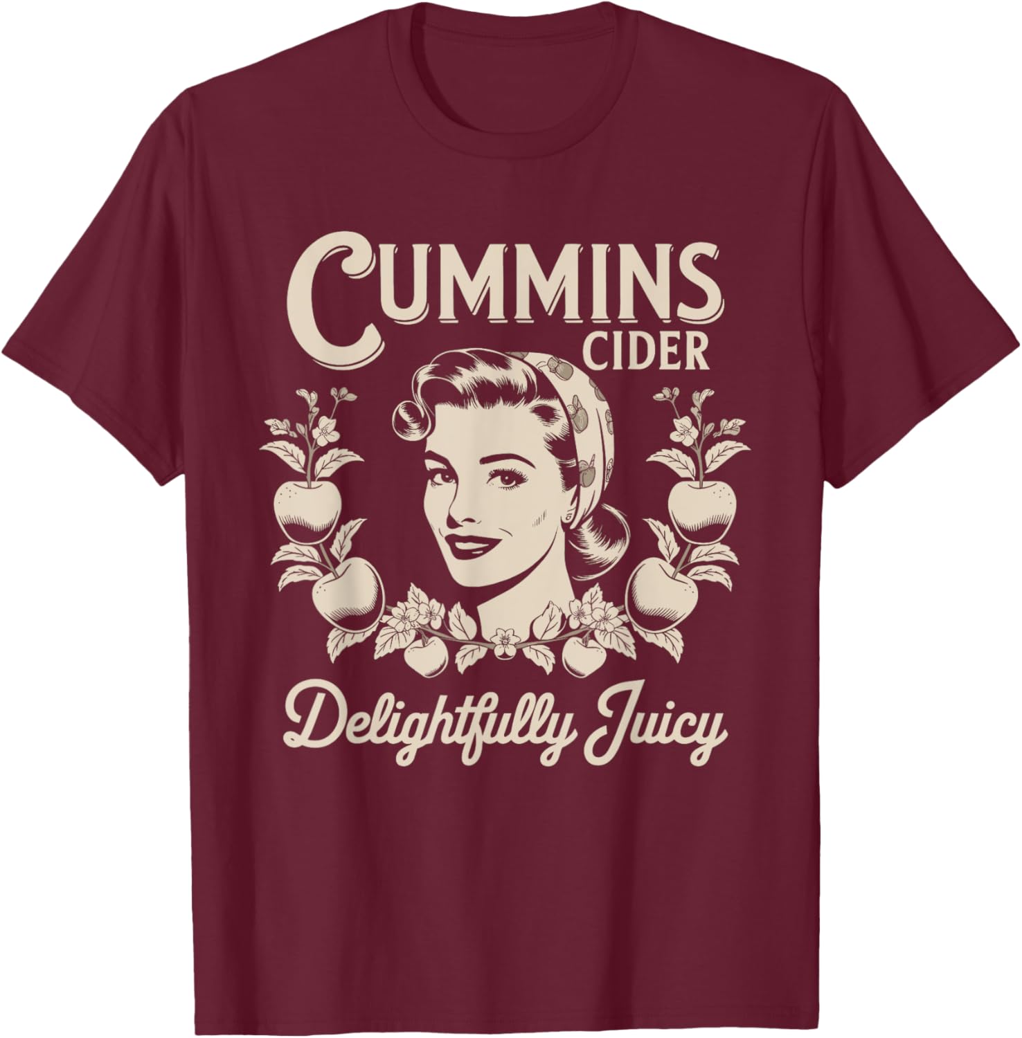 Delightful Juicy Cummins Cider Vintage Humor T-Shirt for Fun Lovers - 8