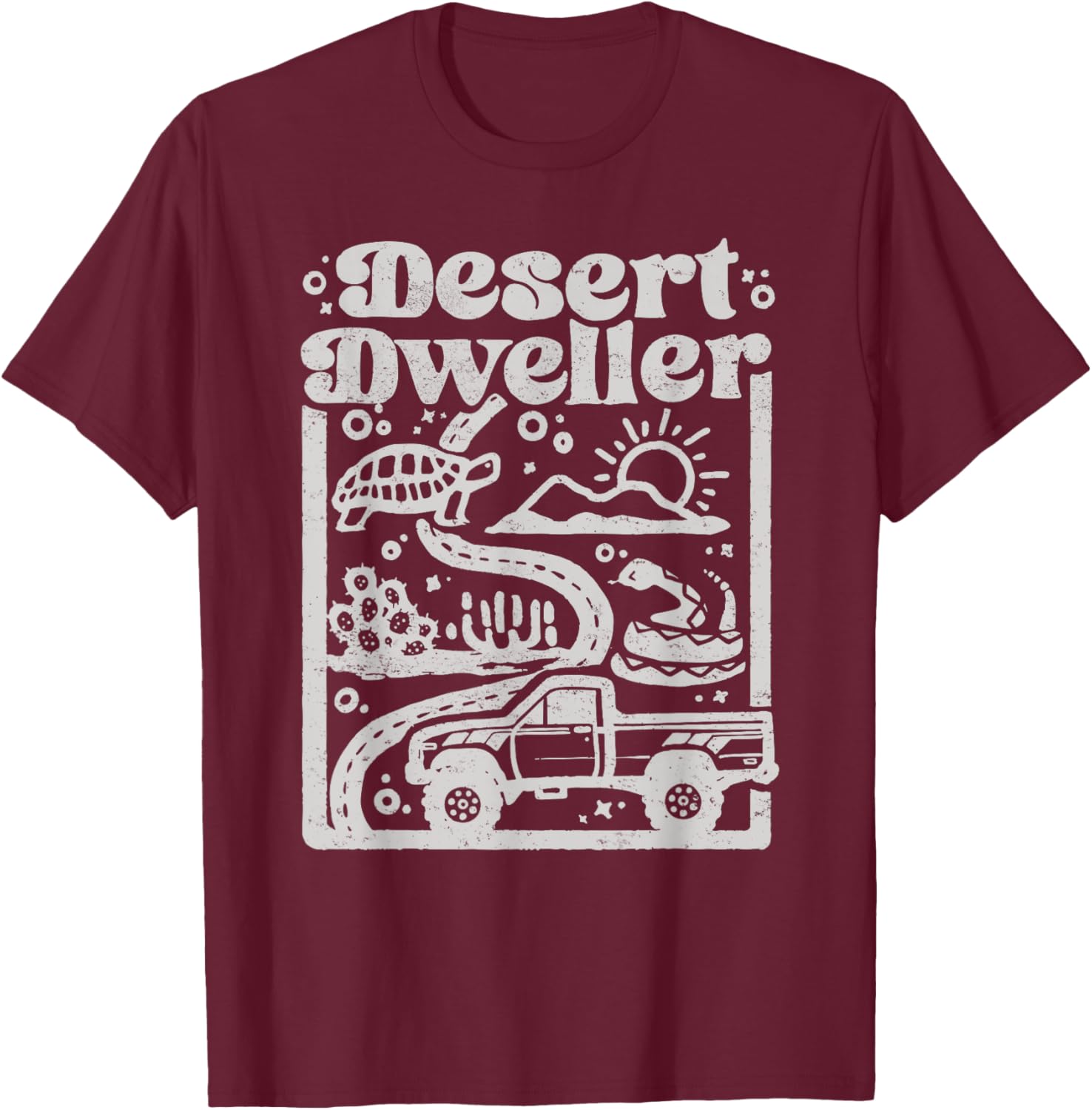 Vintage Desert Dweller Mountain Tee for Vehicle Lovers - Stylish T-Shirt - 9