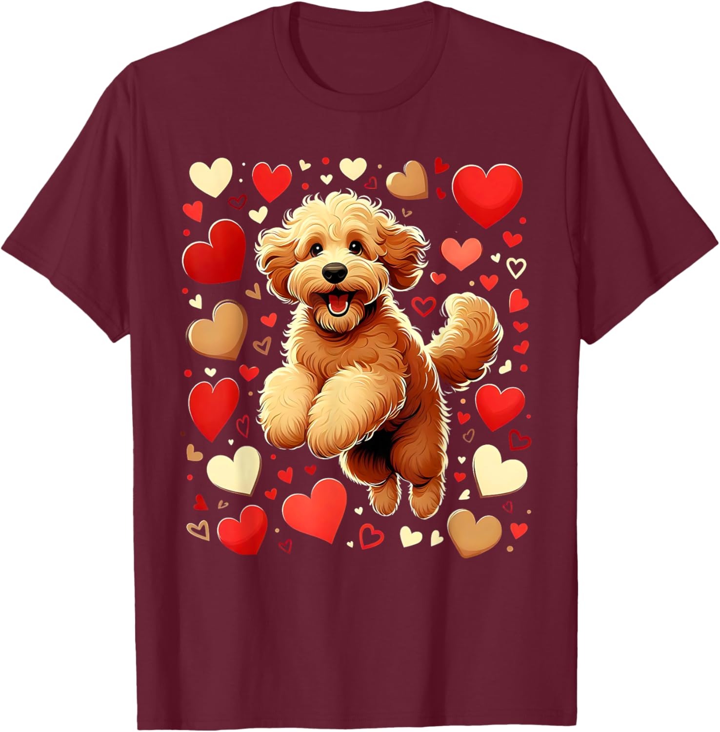 My Goldendoodle Is My Valentine Heartfelt Love T-Shirt for Dog Lovers - 13