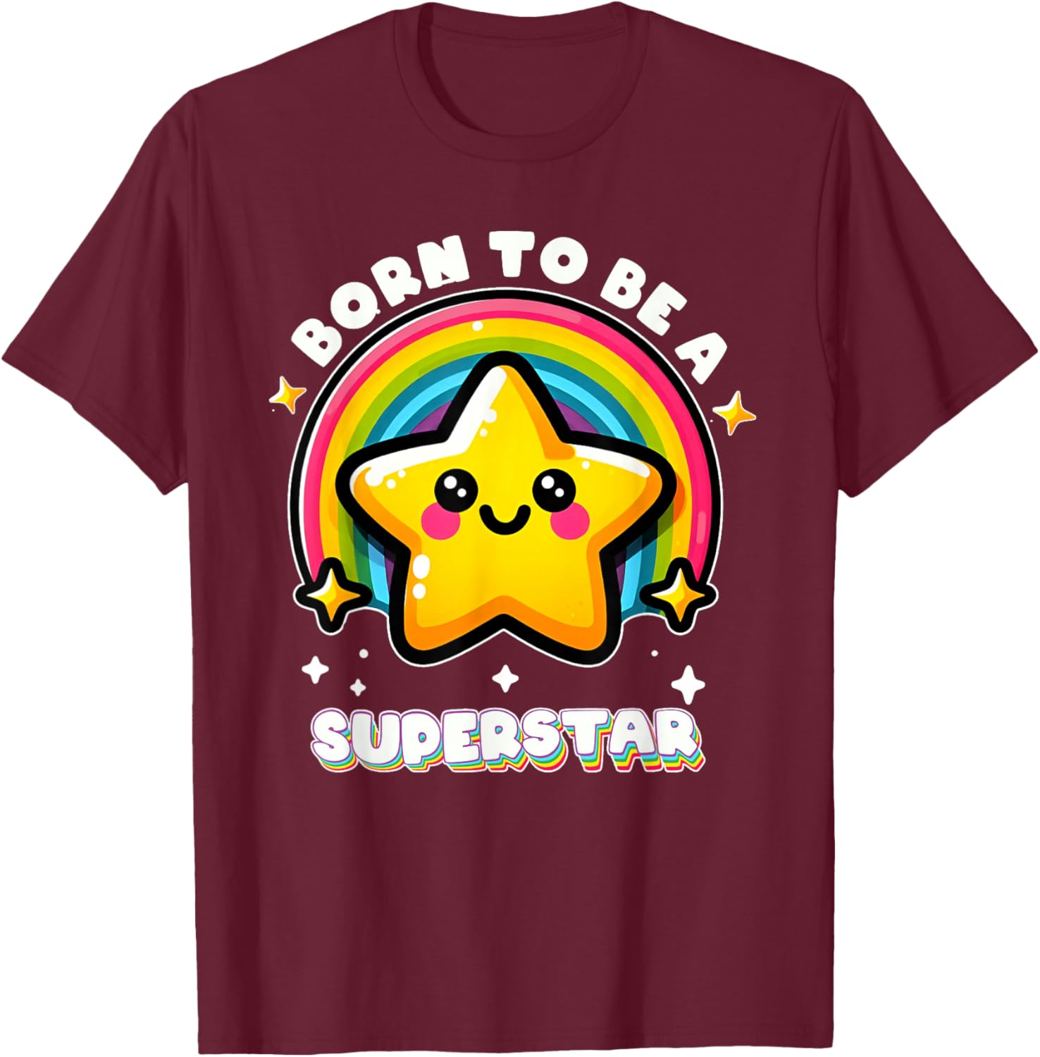 Funny Rainbow Kawaii Star Kids T-Shirt I'm Going To Be A Superstar - 10
