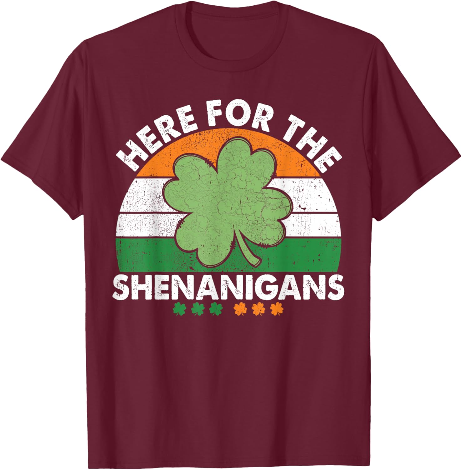 Here For The Shenanigans St Patricks Day T-Shirt Fun Irish Apparel - 13