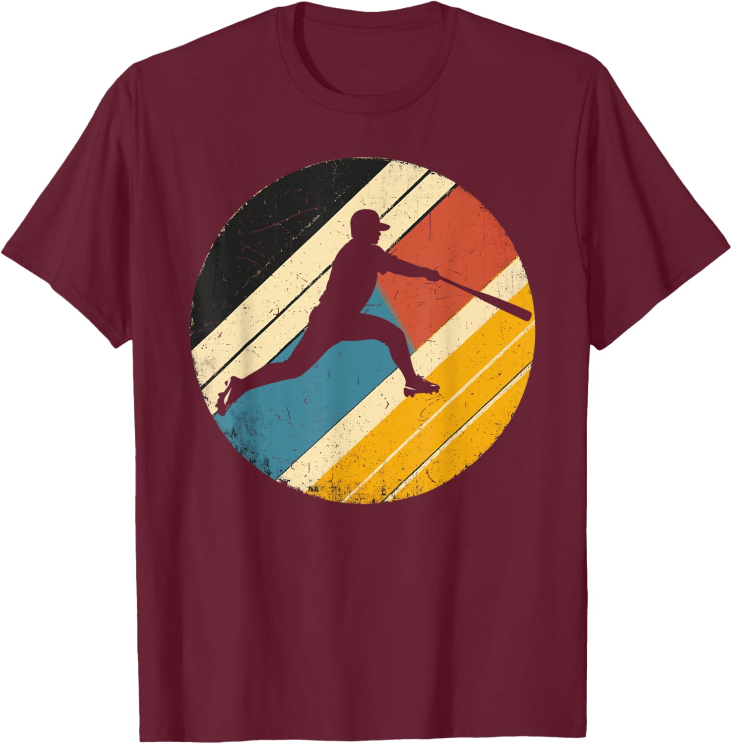 Retro Vintage Baseball Player T-Shirt for Men, Women, and Kids - 1
