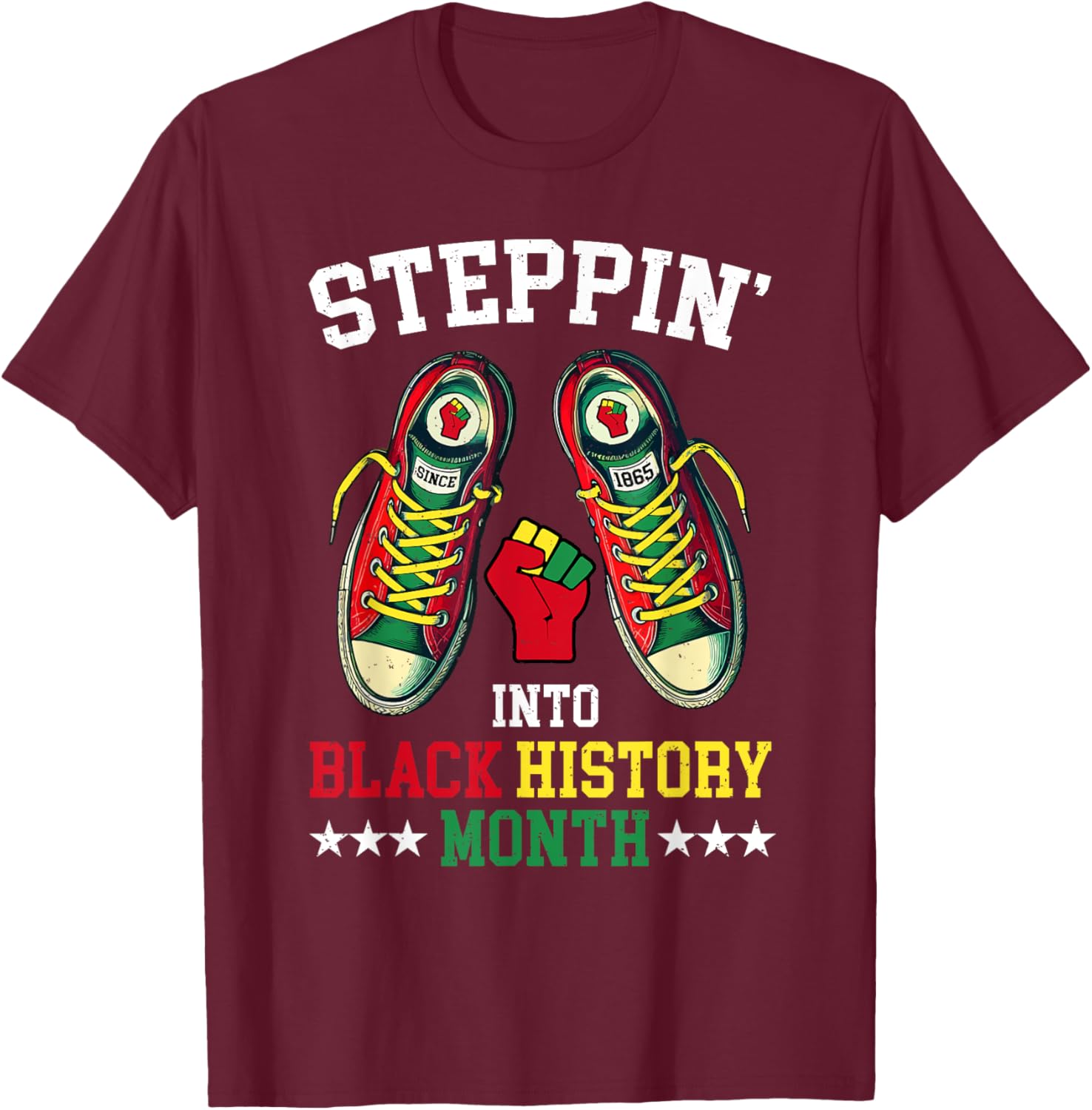 Empower Your Style with Steppin Into Black History Month T-Shirt - 9