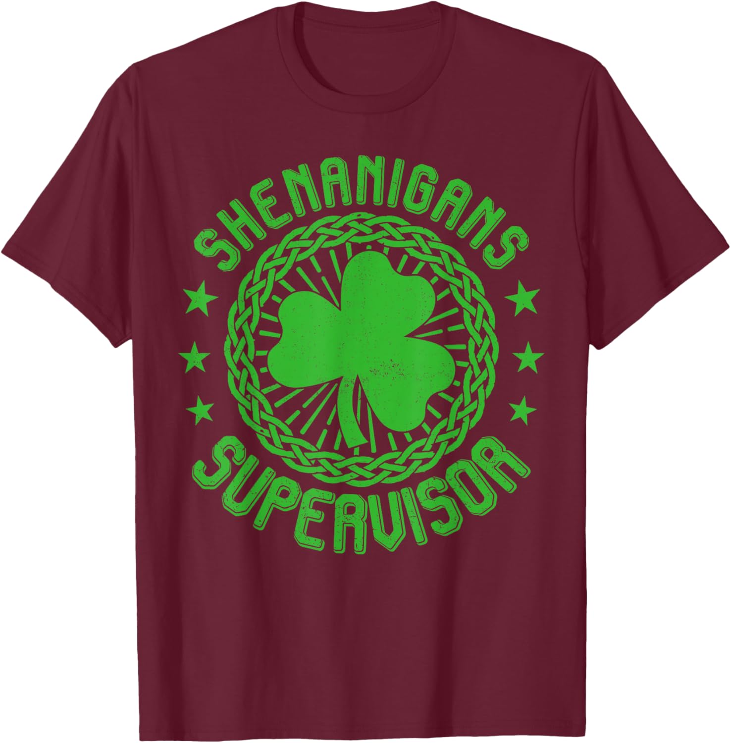 Shenanigans Supervisor Shamrock St Patricks Day T-Shirt for Fun Celebrations - 8