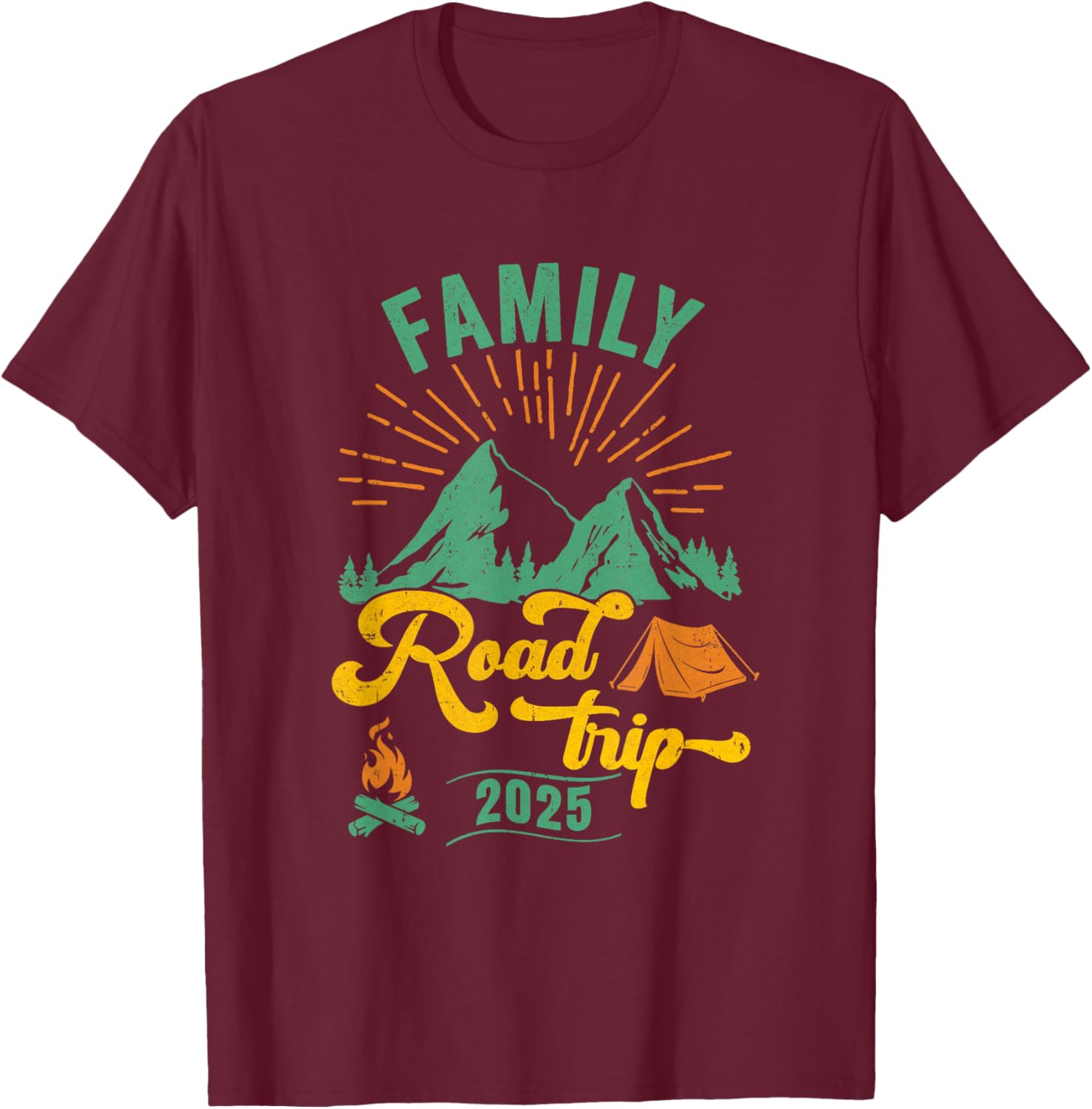 Family Road Trip Camping T-Shirt 2025 Adventure Vacation Gear - 16