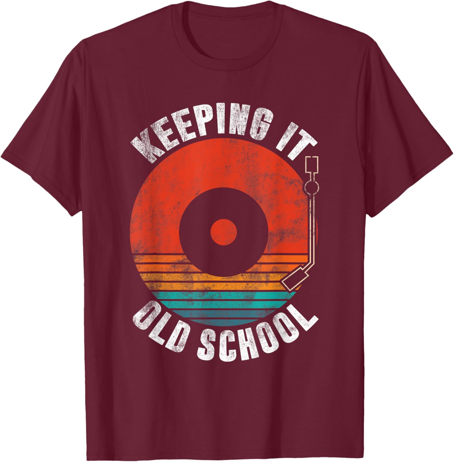 Retro Vinyl Record Player T-Shirt | Keeping It Old School Style - 5
