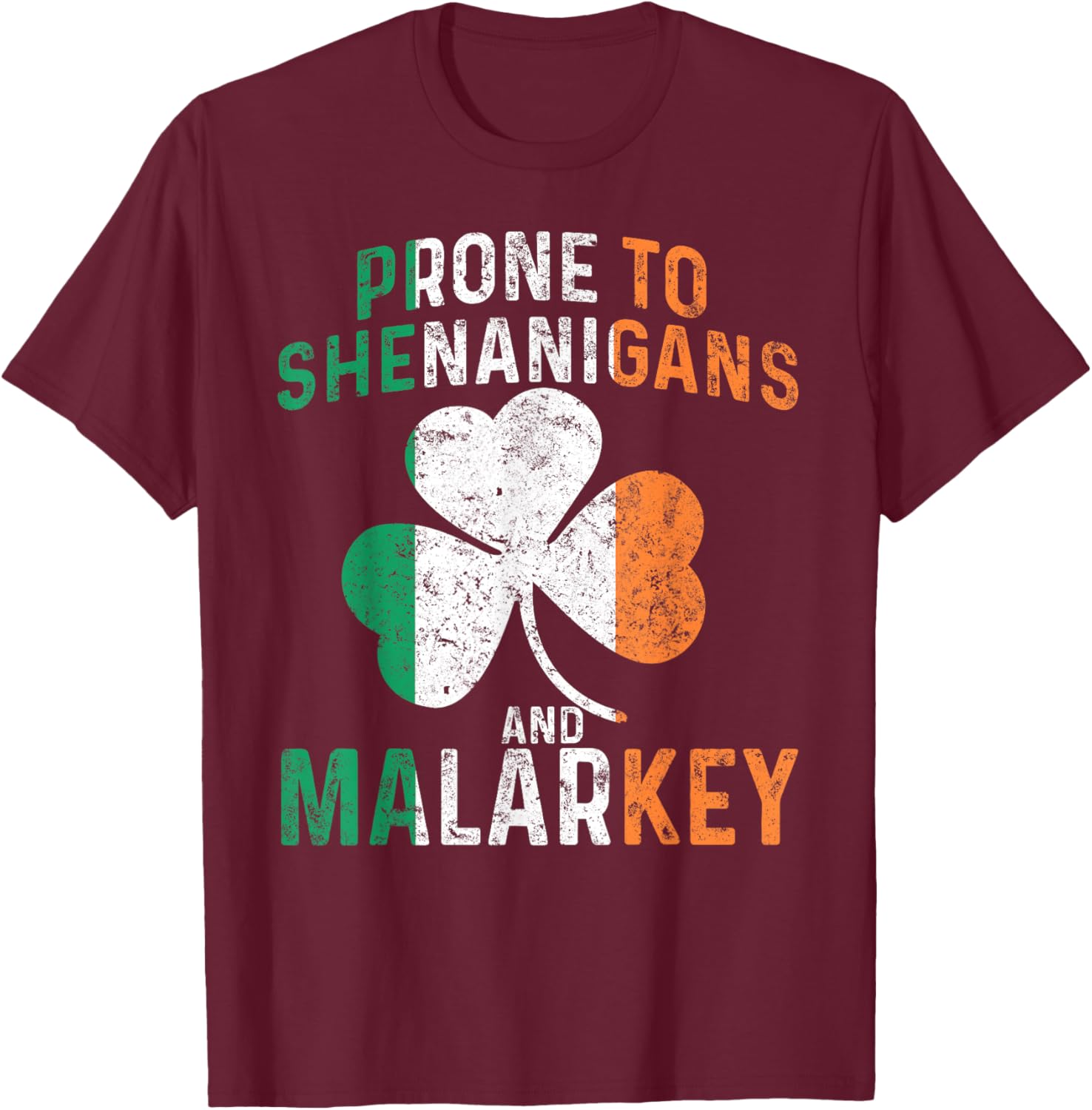 Funny St Patricks Day Boys T-Shirt Prone To Shenanigans And Malarkey - 13
