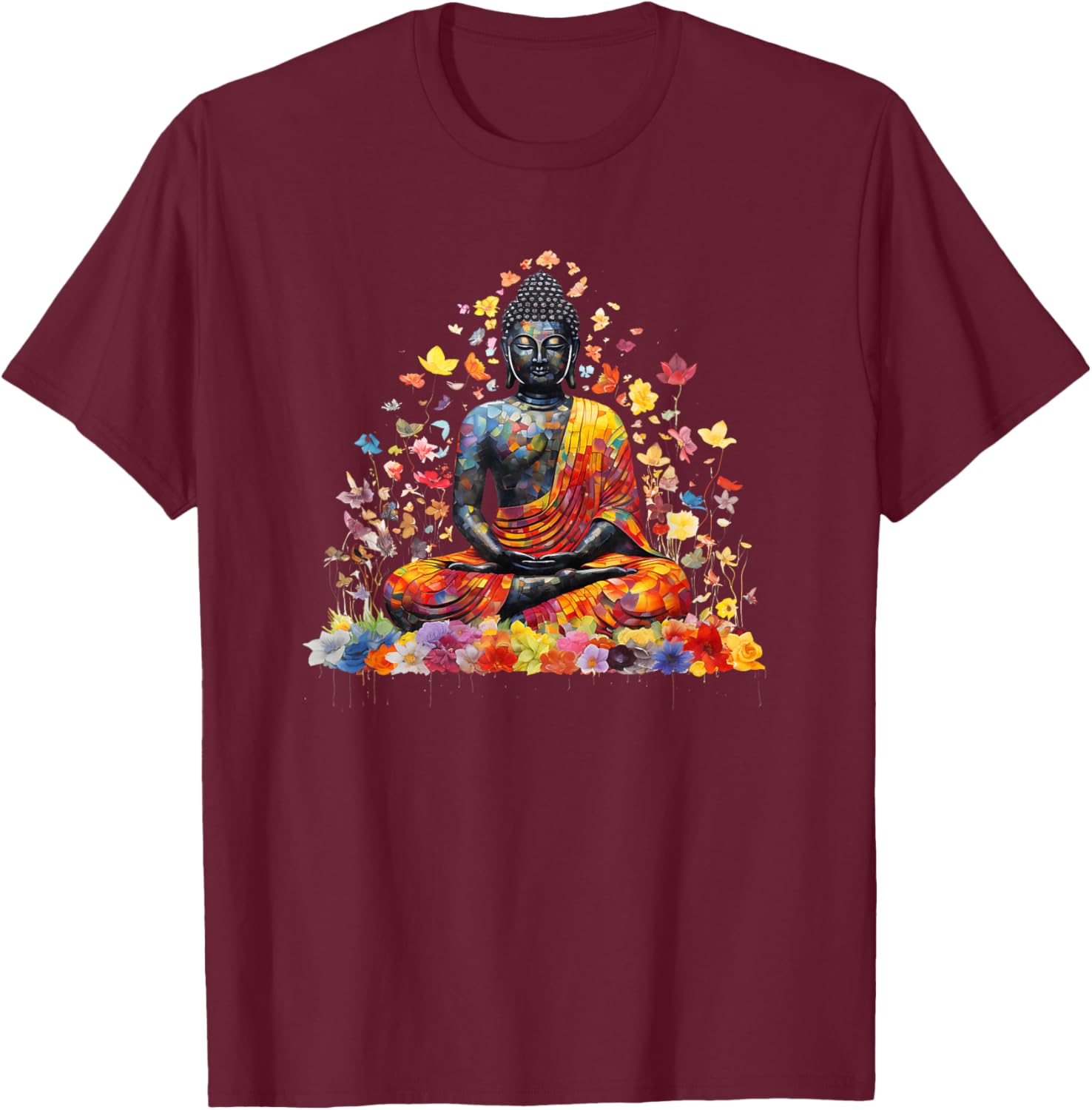Buddha Meditating Lotus Pose T-Shirt for Zen and Mindfulness Lovers - 4