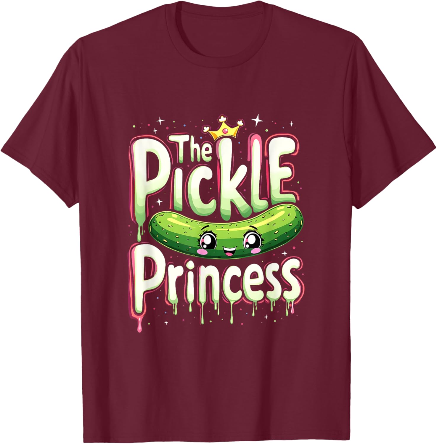 Cute Pickle Princess Ballet Fans T-Shirt for Pickle Lovers and Dancers - 23