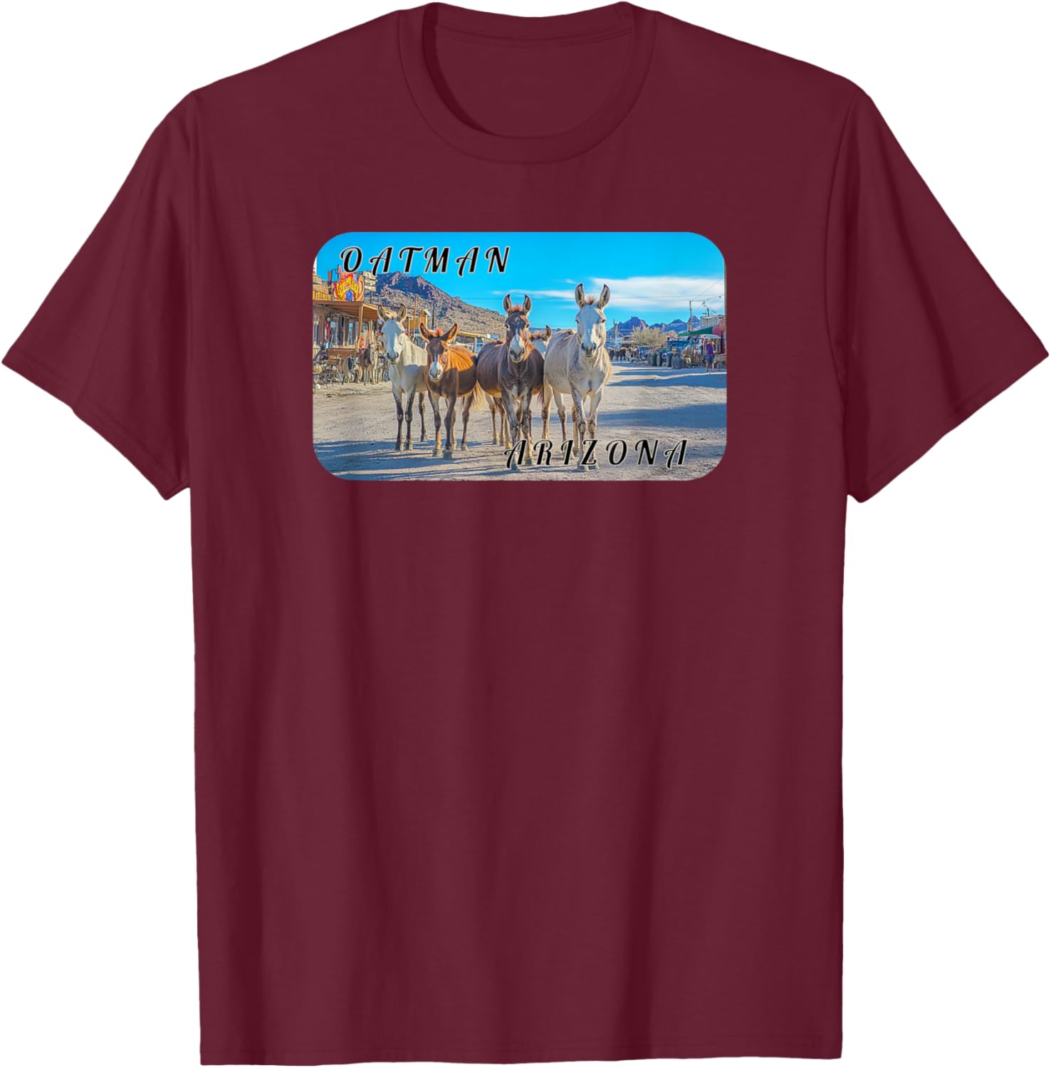 Oatman Arizona Burros T-Shirt for Animal Lovers and Adventure Seekers - 14