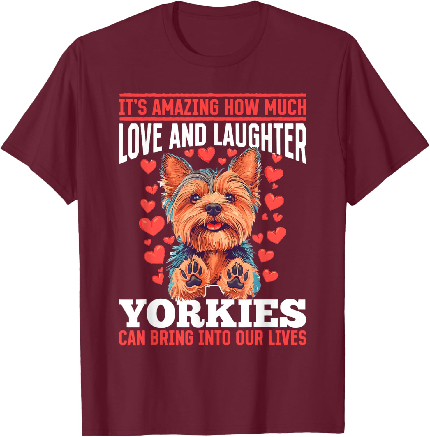 Yorkshire Terrier Yorkie Dog Owner T-Shirt for Pet Lovers - 1