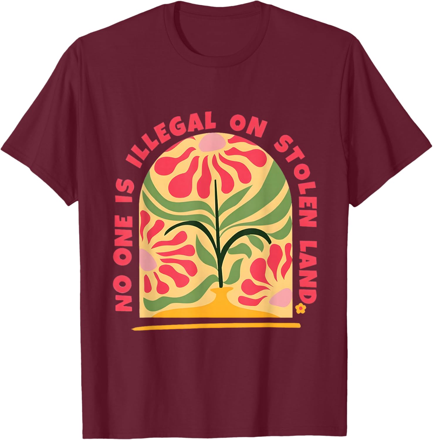 Empower Human Rights with No One Is Illegal T-Shirt on Stolen Land - 10
