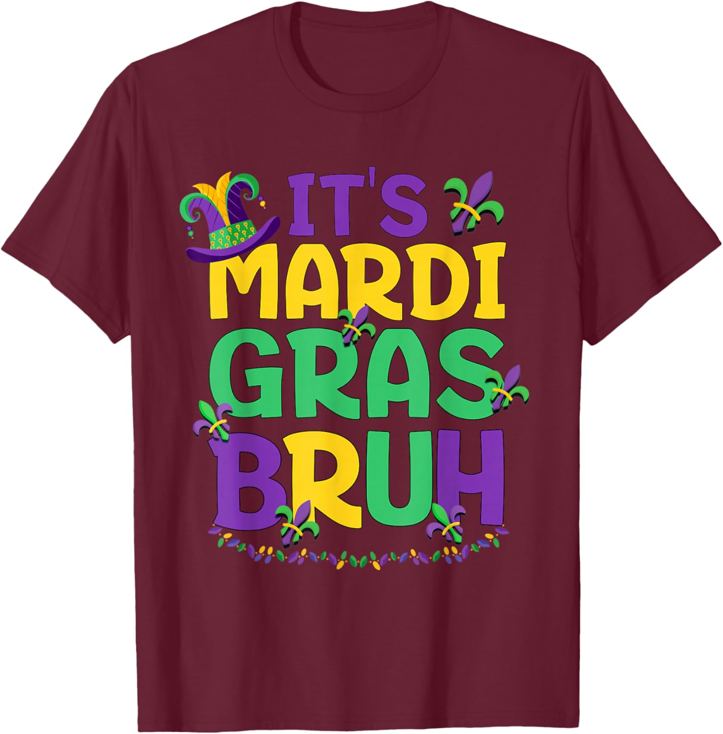 Cool Bruh Mardi Gras T-Shirt for Teens and Boys Celebrating Carnival Fun - 14