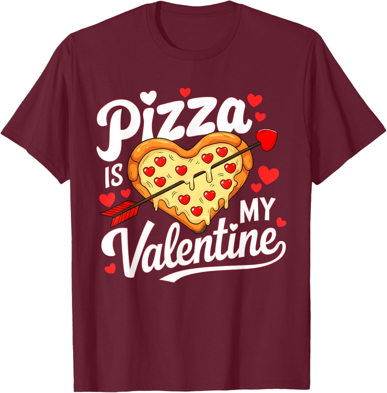 Pizza Is My Valentine Funny Kids T-Shirt for Boys and Girls - 10