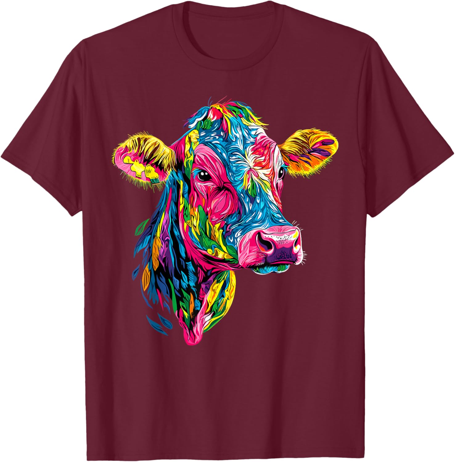 Cute Vegan Cow T-Shirt for Cattle Farmers - Adorable Farm Apparel - 6