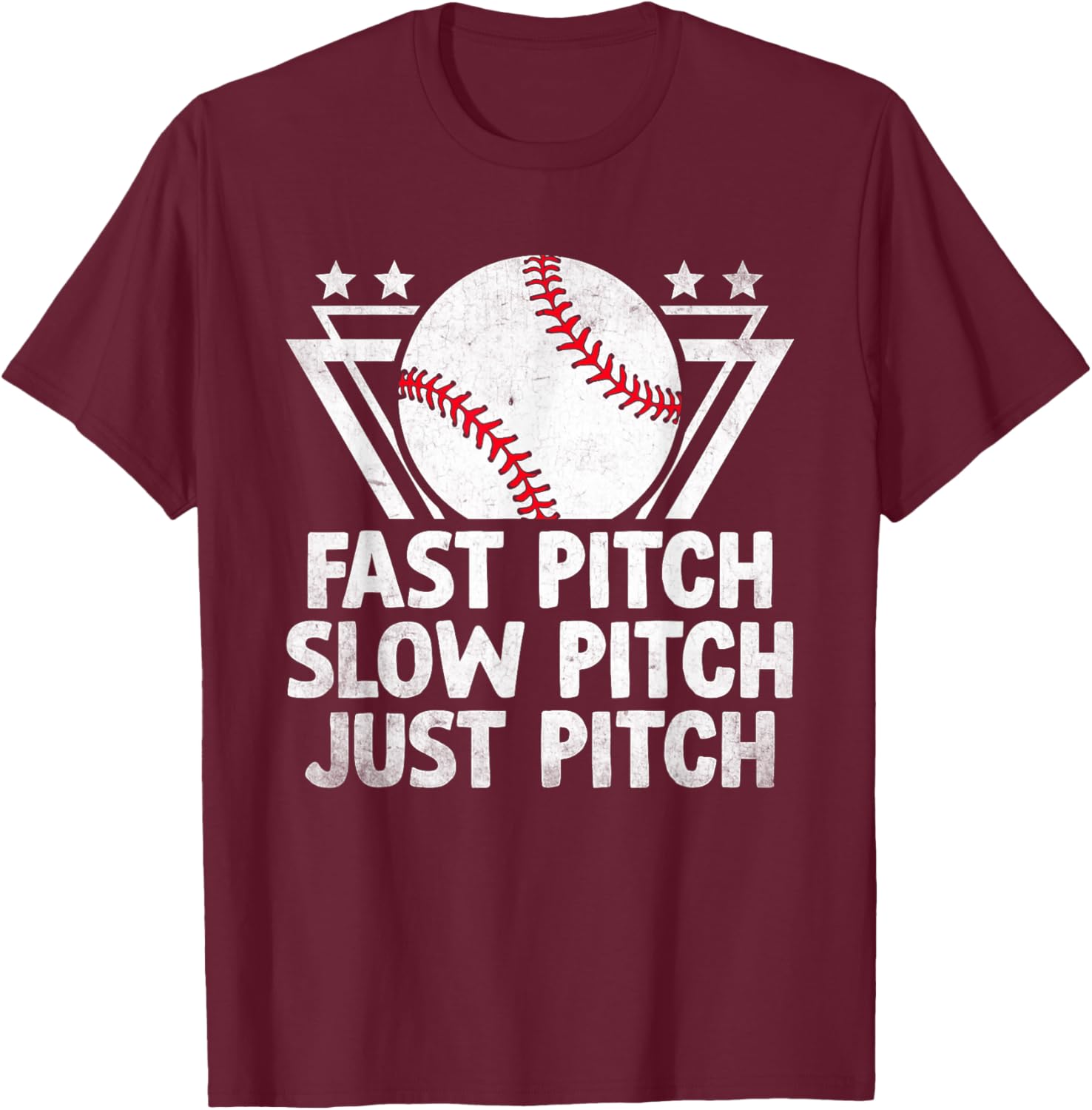 Fast Pitch Slow Pitch Just Pitch Softball T-Shirt for Players and Fans - 7