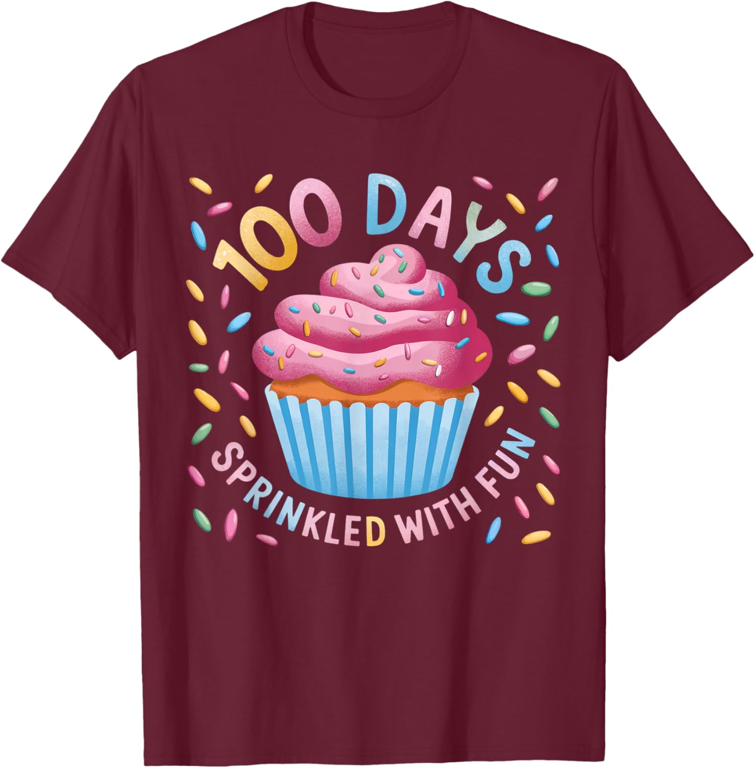 100 Days of Fun 100th Day of School Teacher T-Shirt for Girls - 3