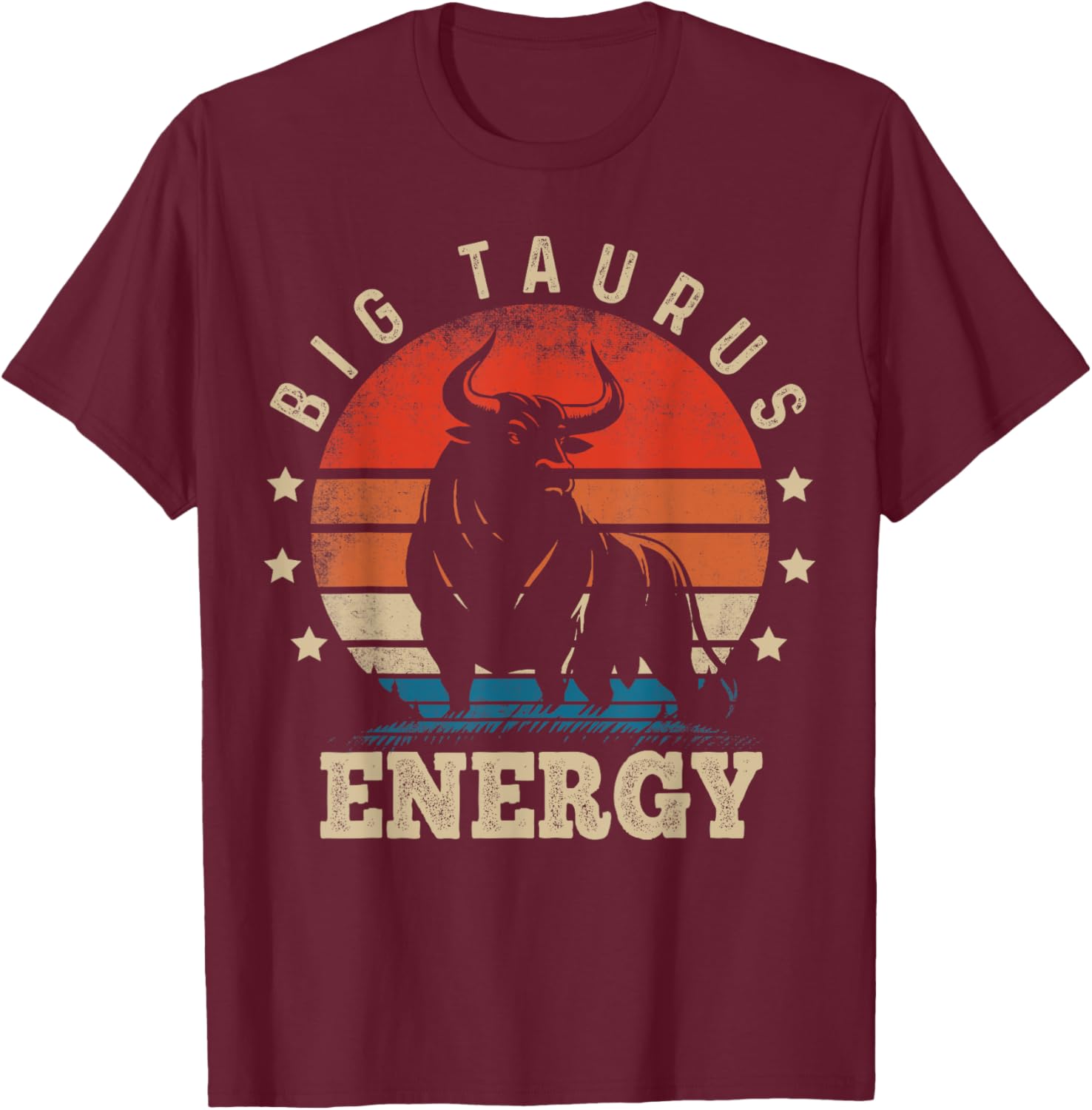 Big Taurus Energy Zodiac T-Shirt for April May Birthdays - 12