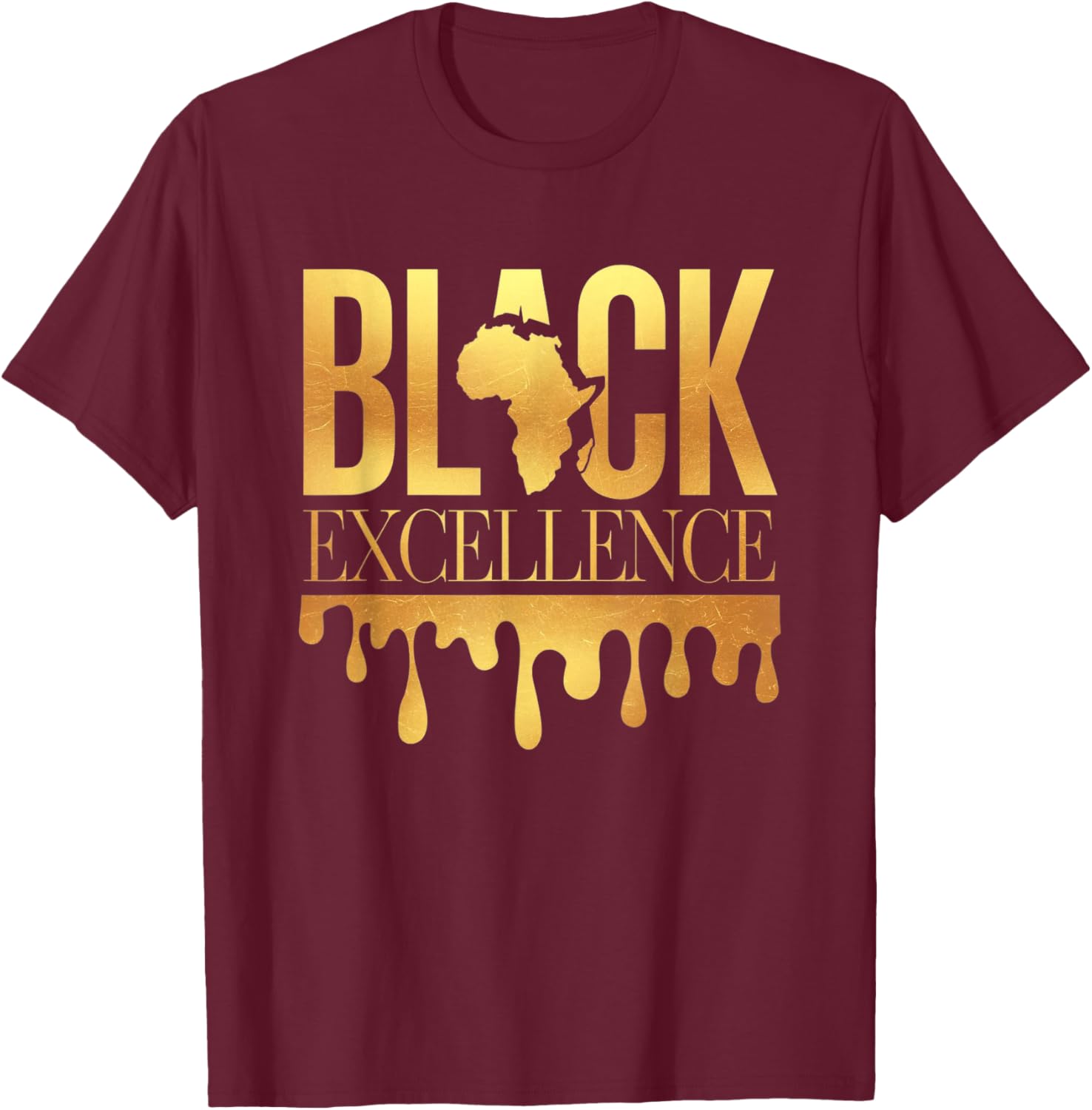 Black Excellence Afro Motivation T-Shirt for Black History Month Celebration - 6