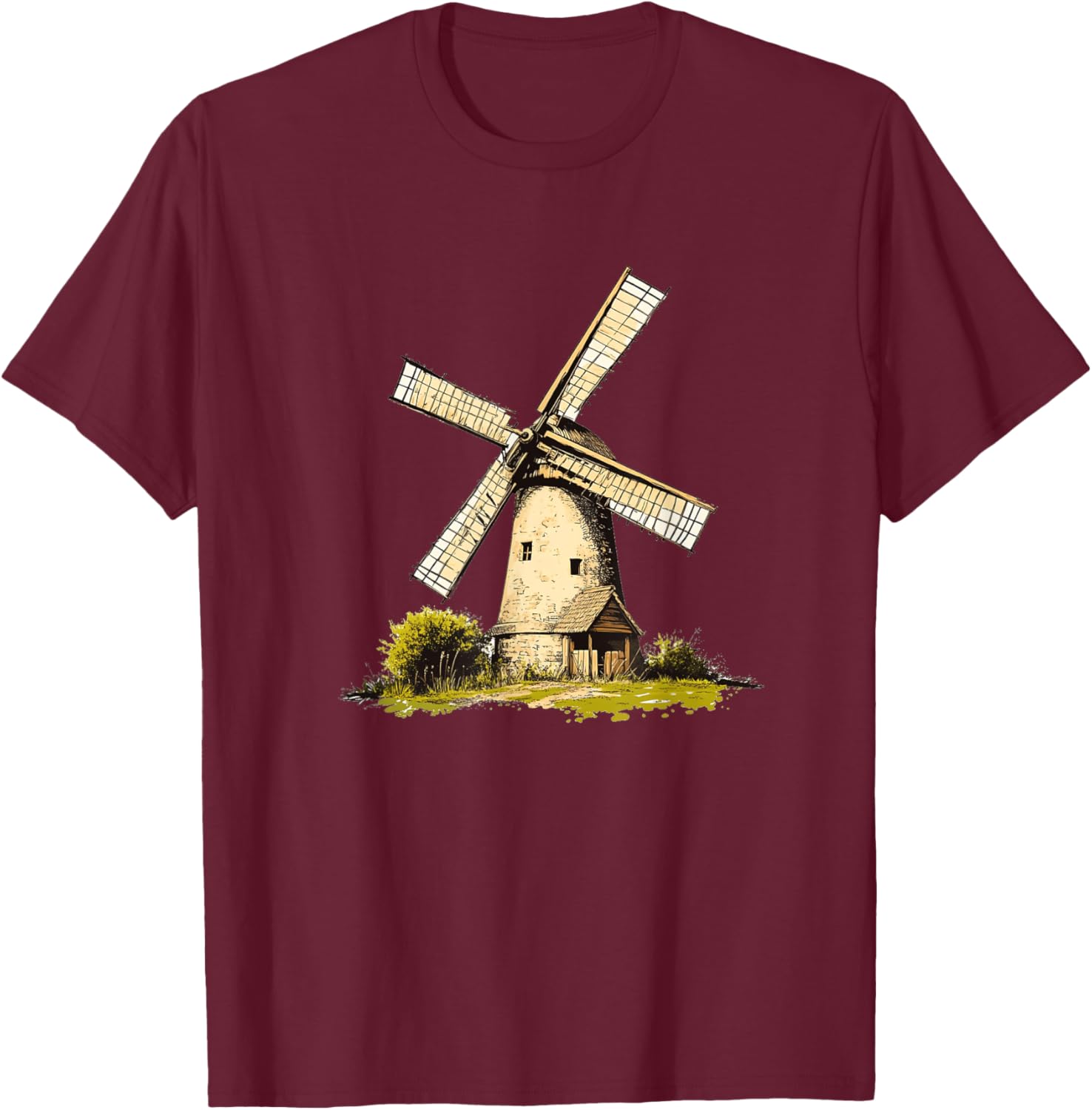 Rustic Old Windmill Vibes T-Shirt for Unique Costume Style - 11