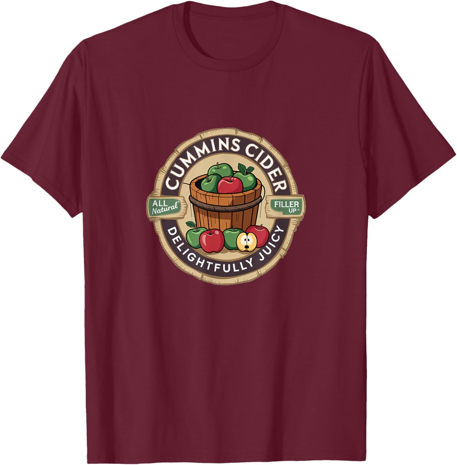 Vintage Cummins Cider Funny Meme T-Shirt for Fun and Casual Style - 18