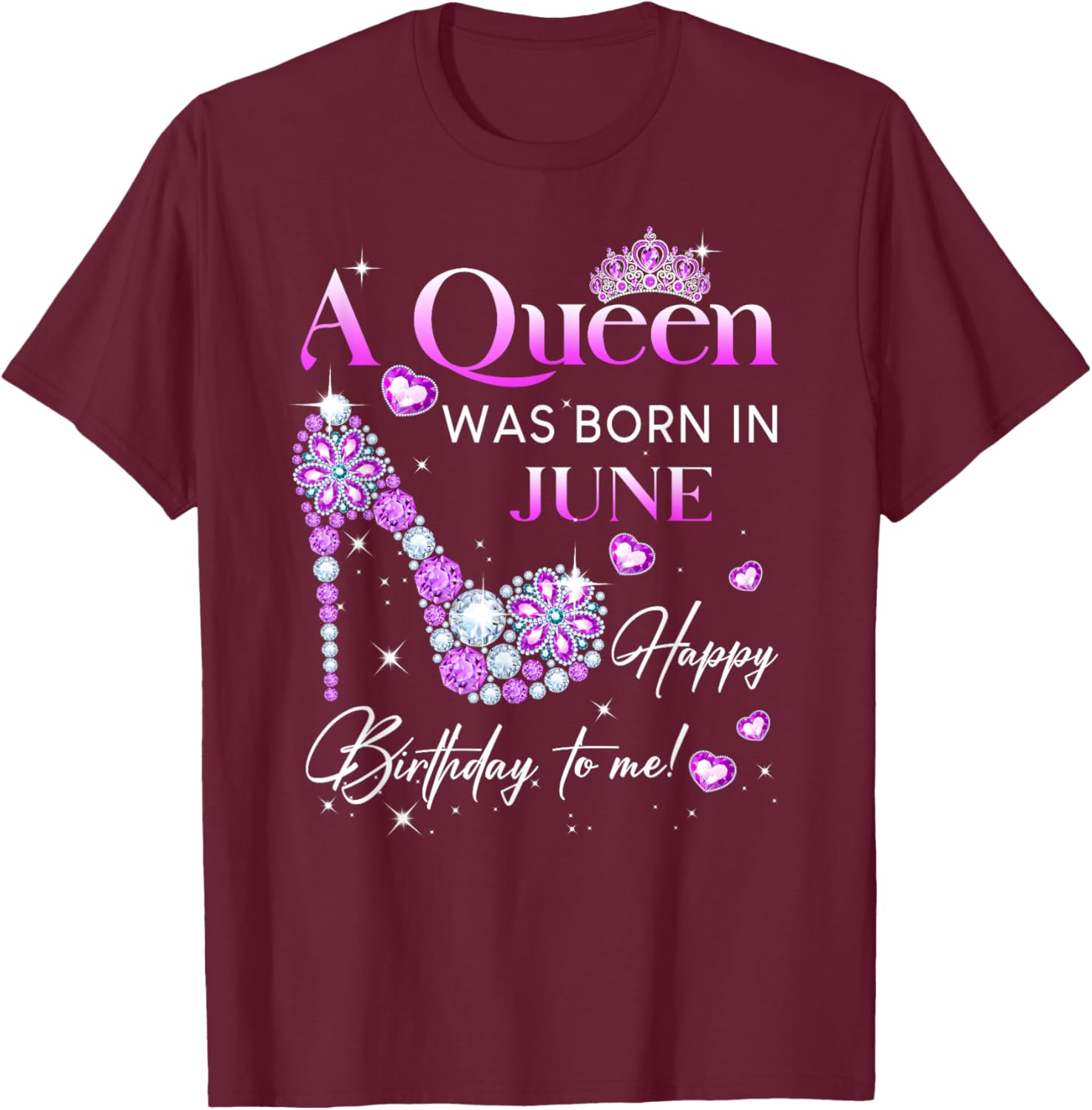 Queen Was Born In June T-Shirt for Women - Perfect Birthday Gift - 28
