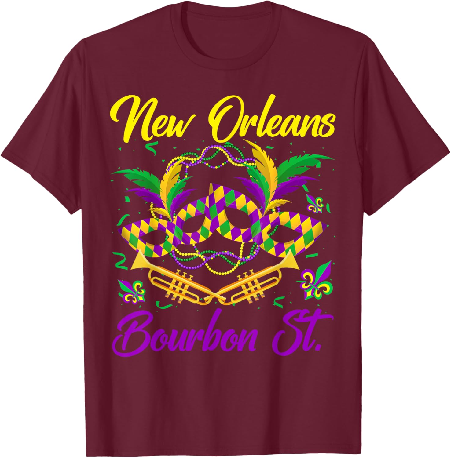 Funny NOLA Bourbon Street Mardi Gras T-Shirt for Fat Tuesday Celebrations - 2