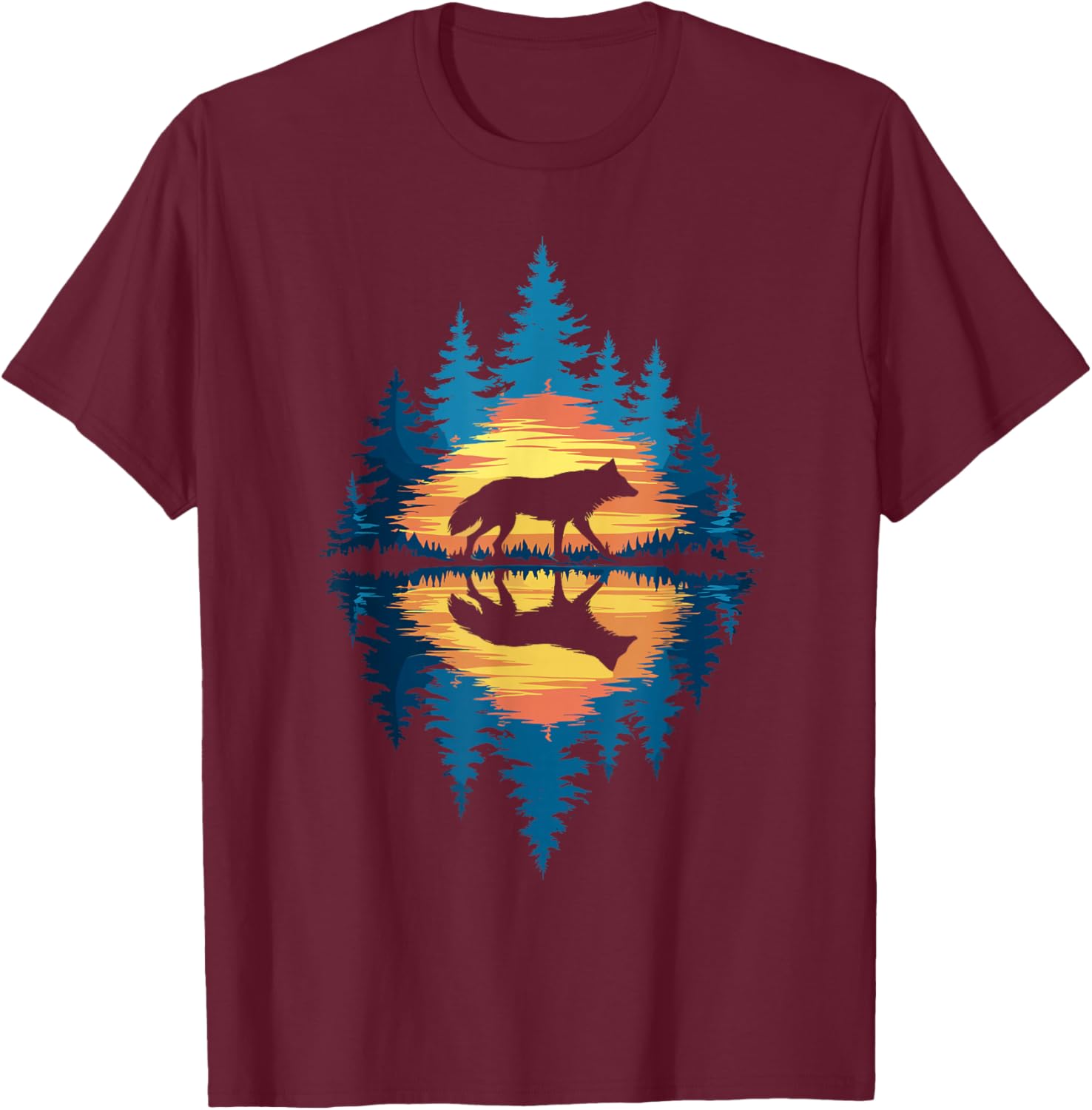 Wolf Forest Wildlife T-Shirt for Men, Women, and Kids - Nature Lover's Apparel - 8