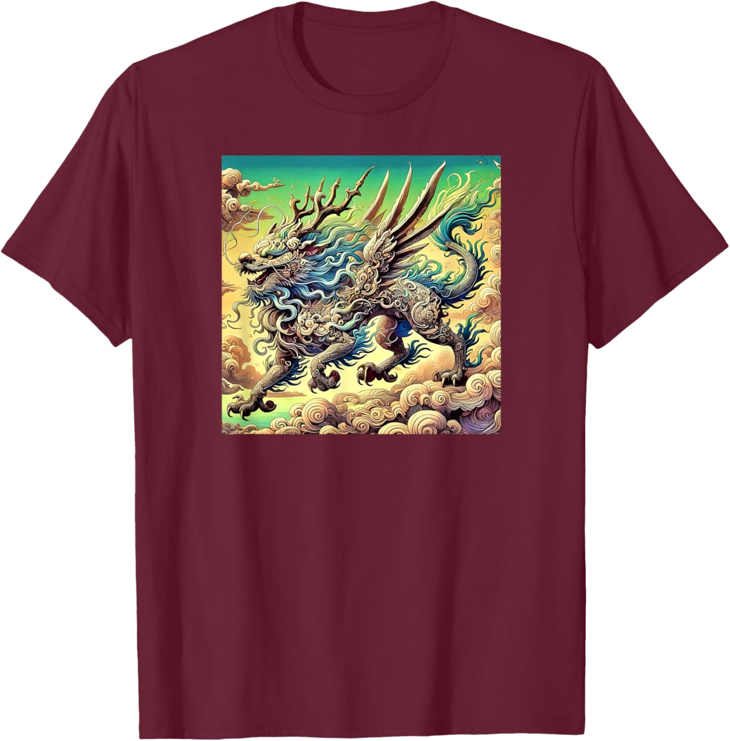 Legendary Qilin Dragon-Inspired T-Shirt for Unique Fashion Lovers - 2