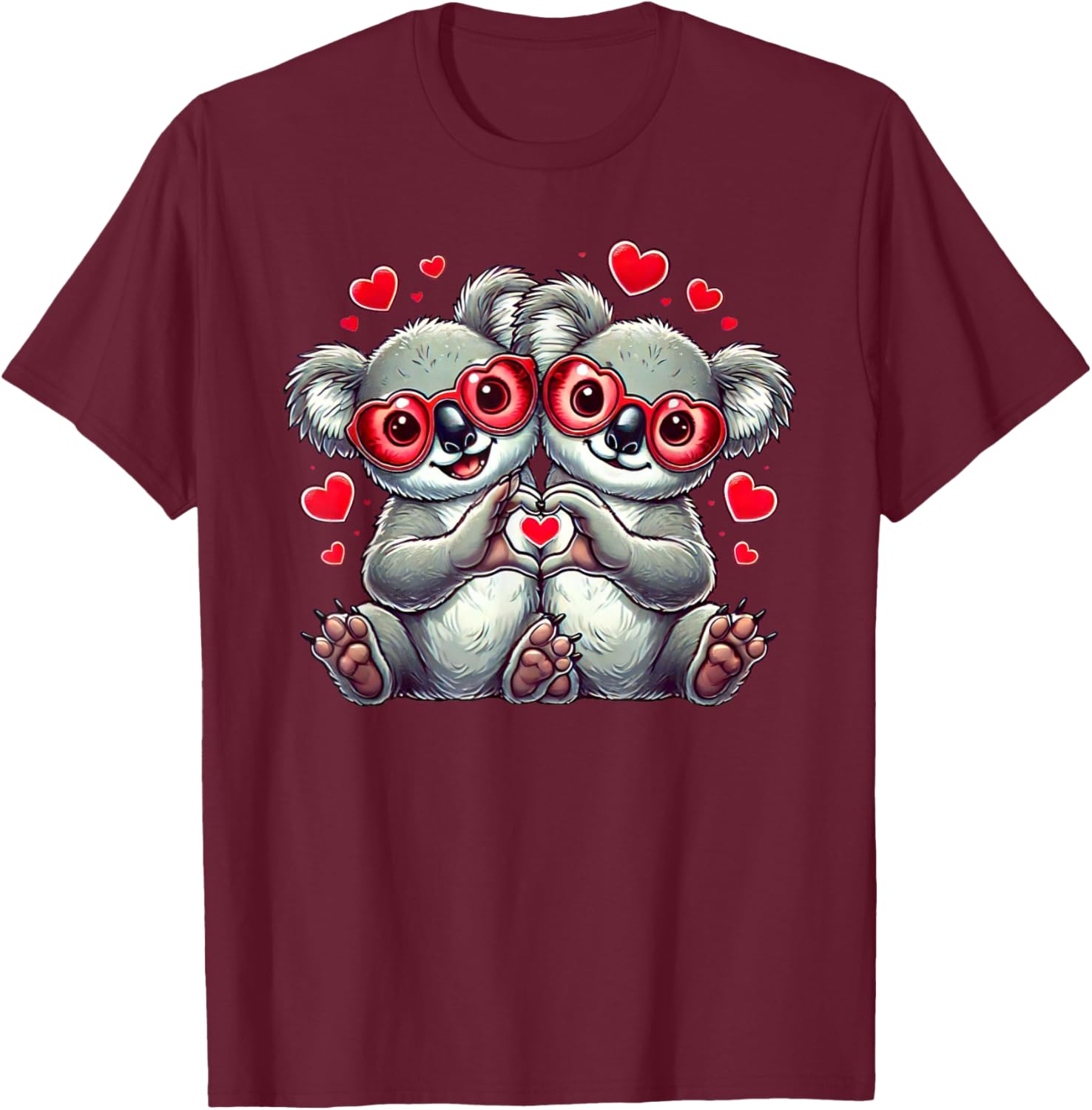 Funny Koala Heart Sign T-Shirt for Everyone - Perfect Valentine Gift! - 6