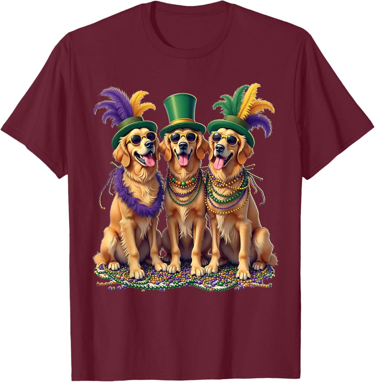 Festive Labrador Mardi Gras T-Shirt for Dog Lovers and Celebration Fans - 20