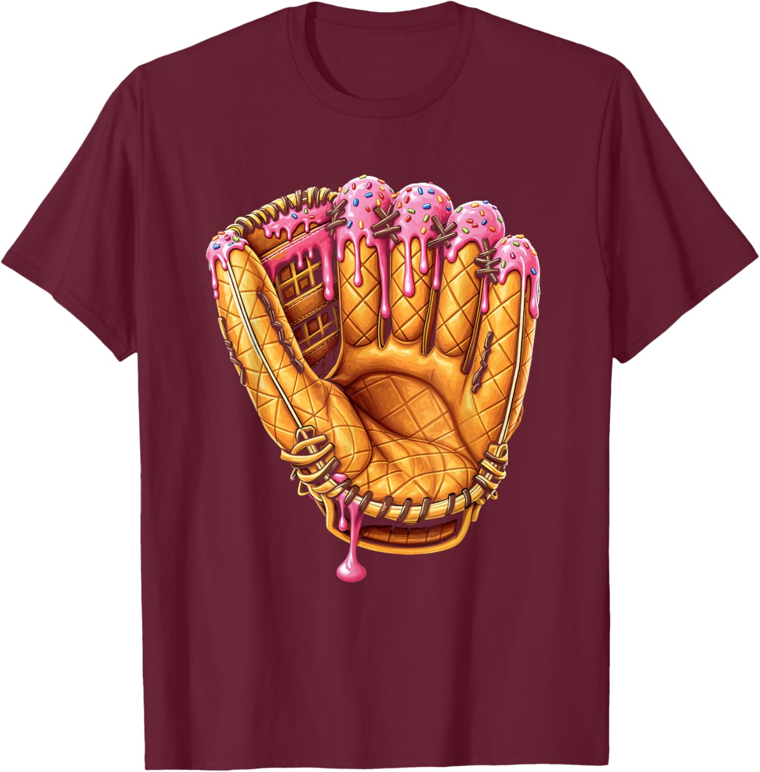 Youth Baseball Drip Boys Ice Cream Drip T-Shirt for Cool Kids - 10