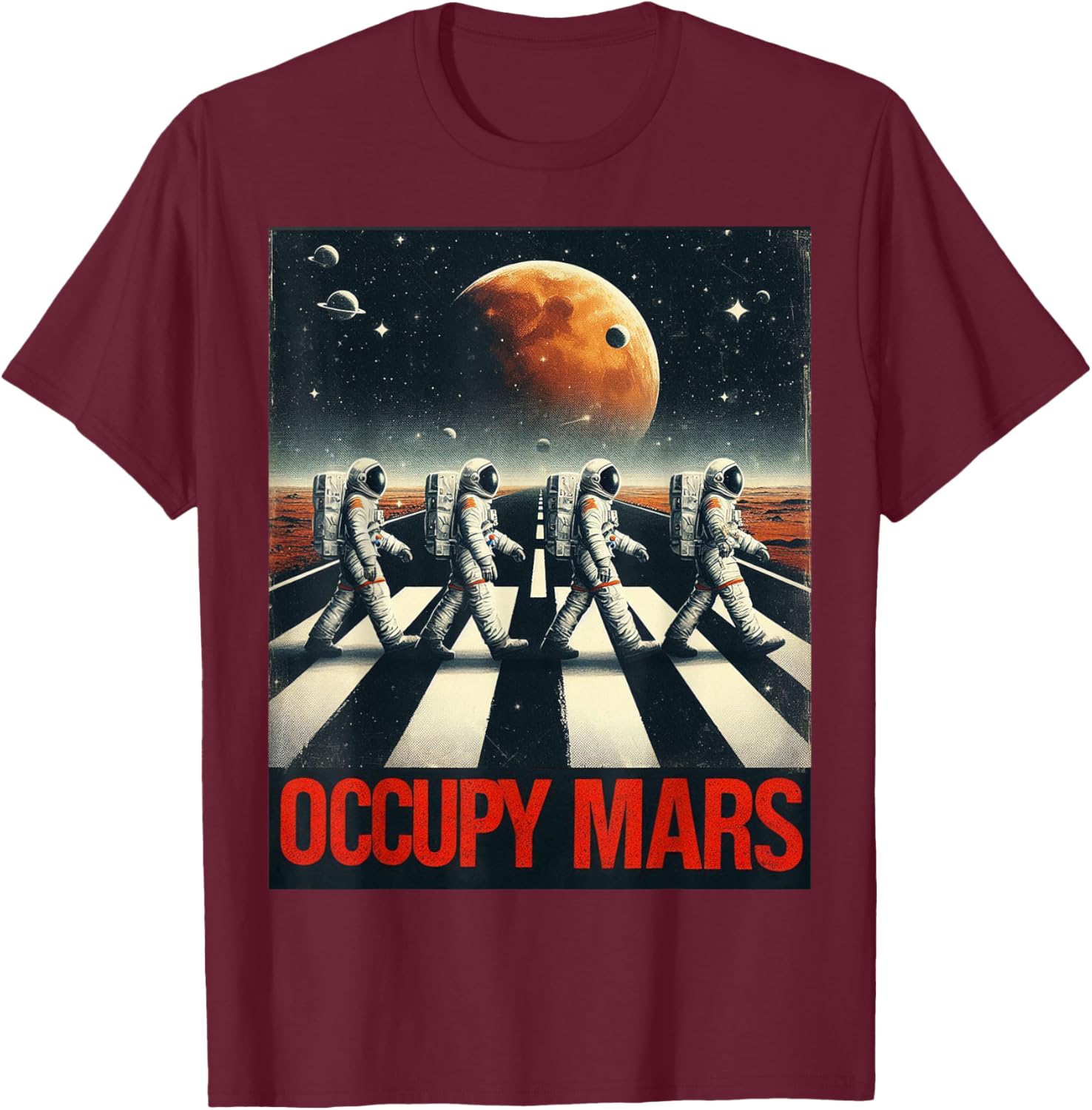 Astronauts Walking on Mars T-Shirt Perfect for Space Lovers and Adventurers - 13