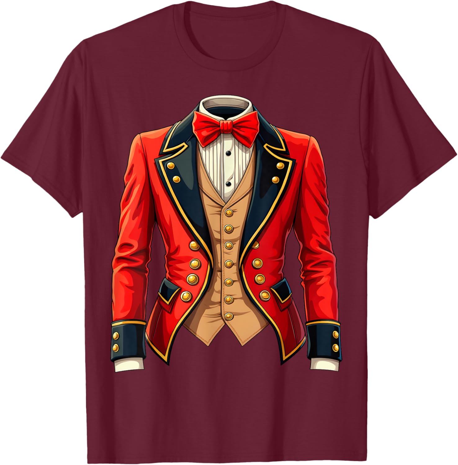 Ringmaster Costume Jacket for Circus Performers - Fun T-Shirt Design - 4