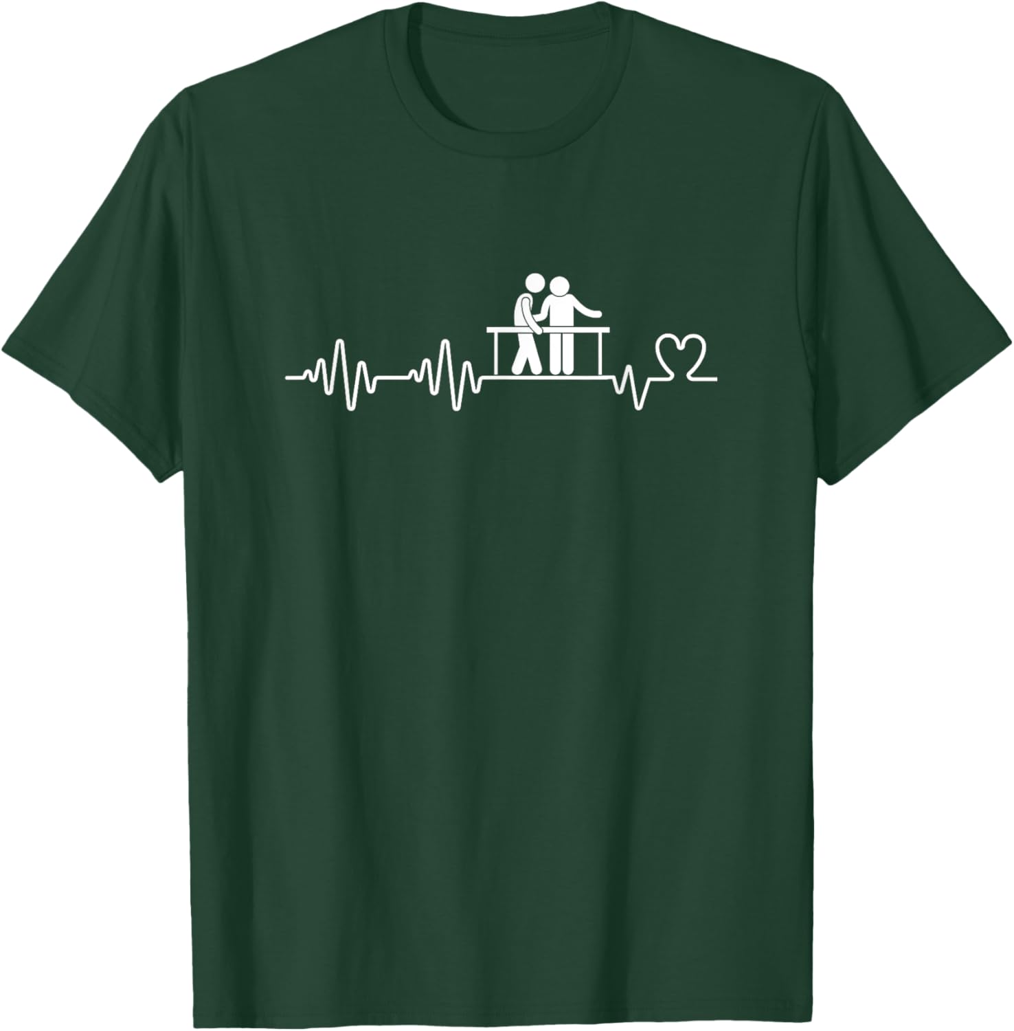 Funny Physical Therapist Heartbeat Man T-Shirt for Therapy Lovers - 23
