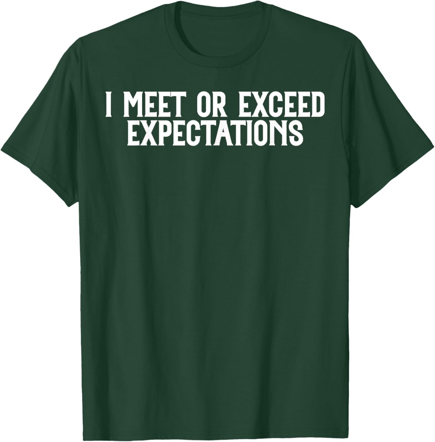 Funny I Meet or Exceed Expectations T-Shirt for Singles and Couples - 4