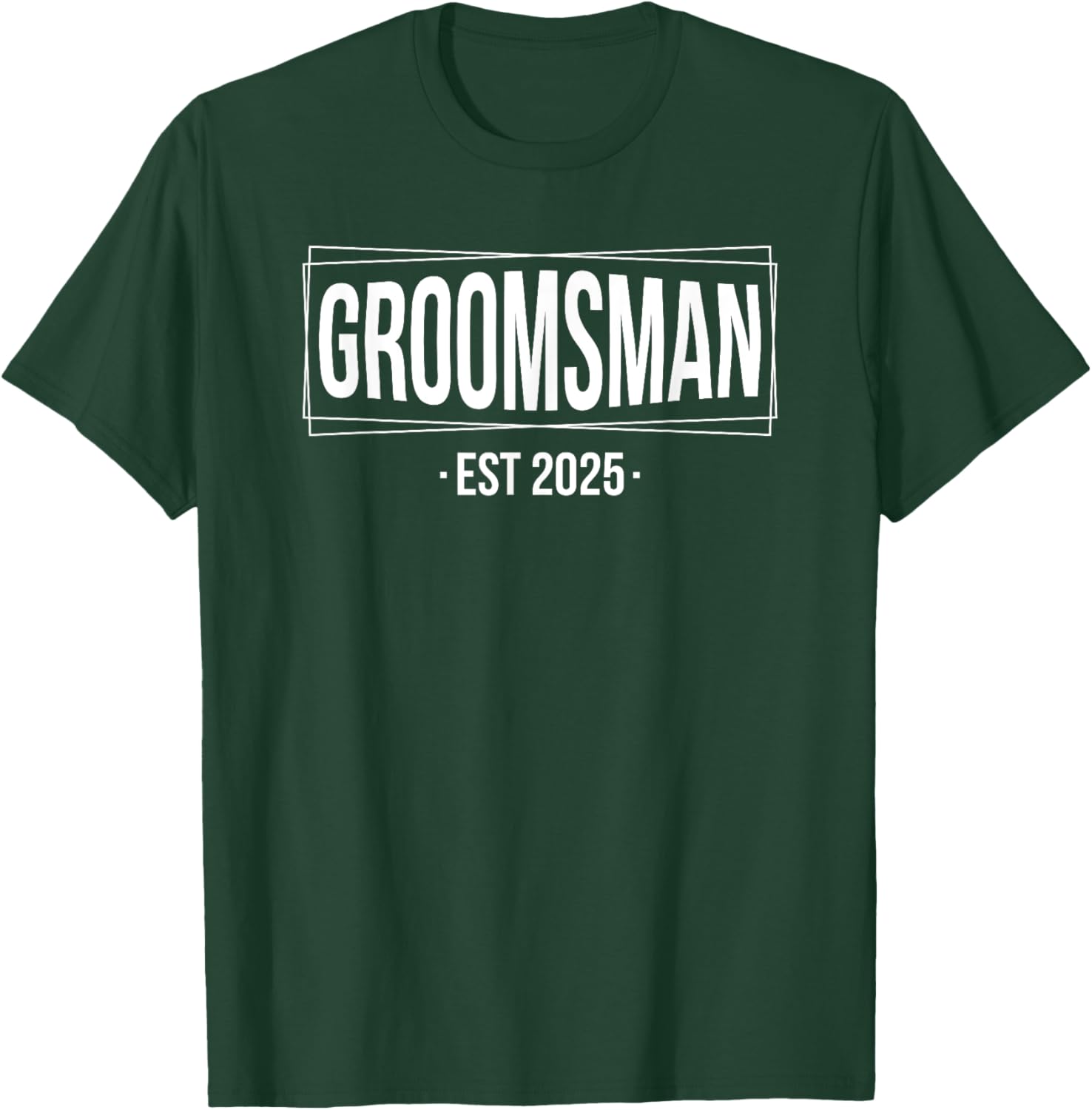 Groomsmen Est 2025 Matching T-Shirt for Wedding Bachelor Party Fun - 5